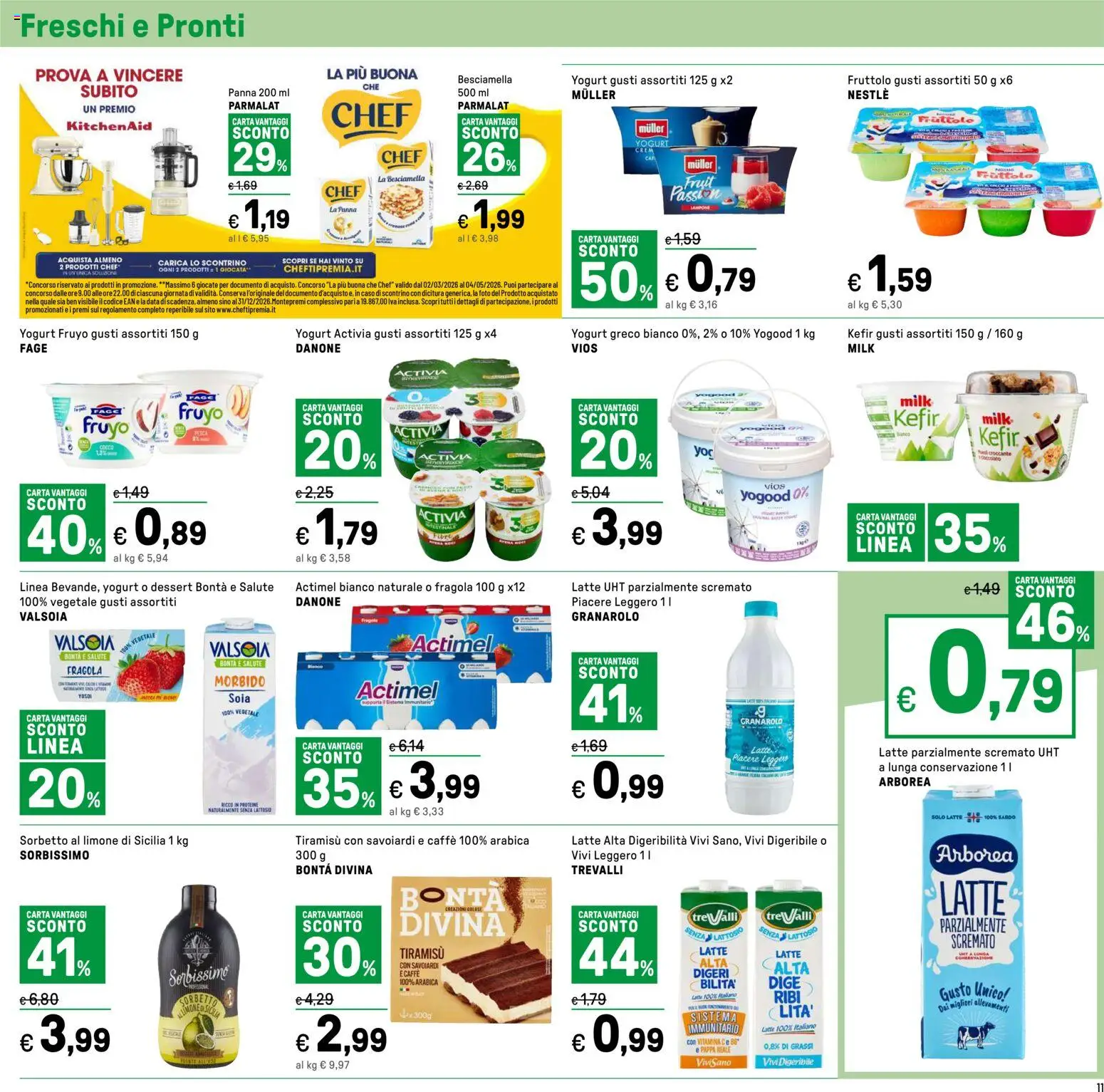 Volantino Iper del 27.03.2026 | Pagina: 11 | Prodotti: Yogurt greco, Sorbetto, Limone, Data