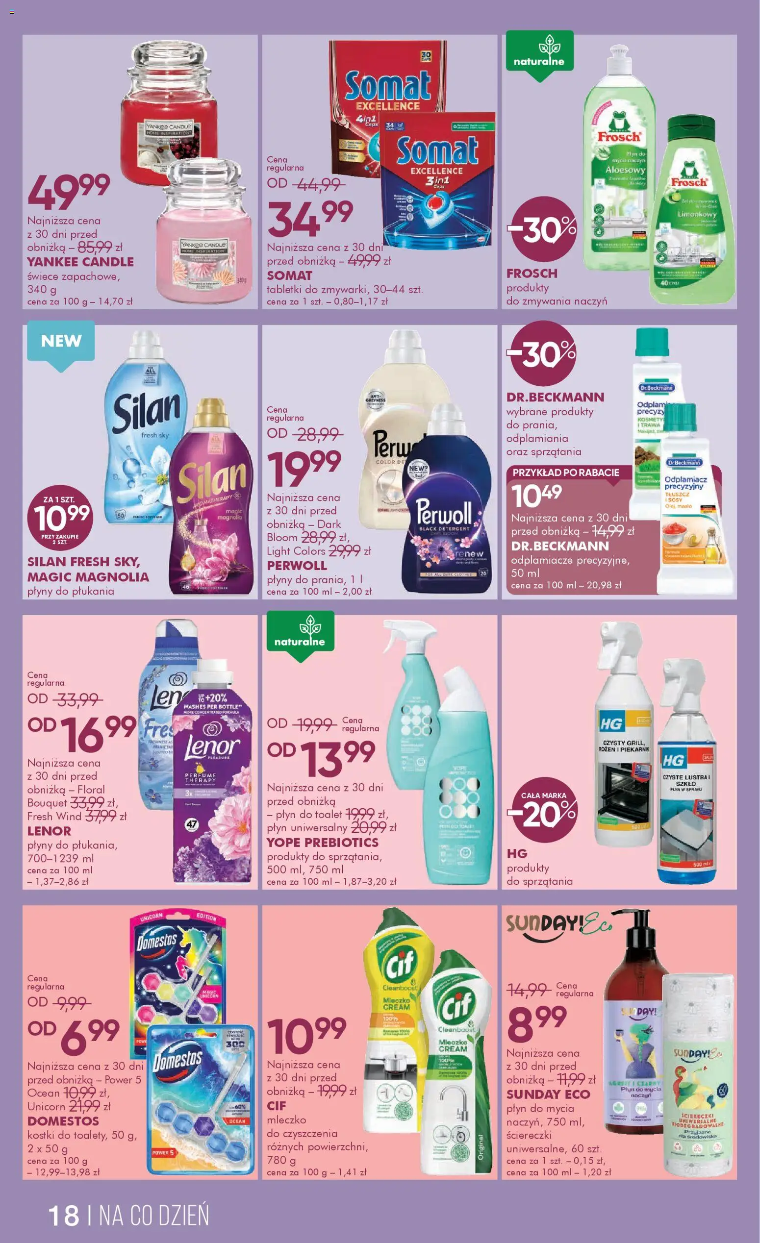 Super-pharm gazetka od 08.04.2026 | Strona: 18 | Produkty: Piekarnik, Domestos, Detergent, Płyn do mycia naczyń