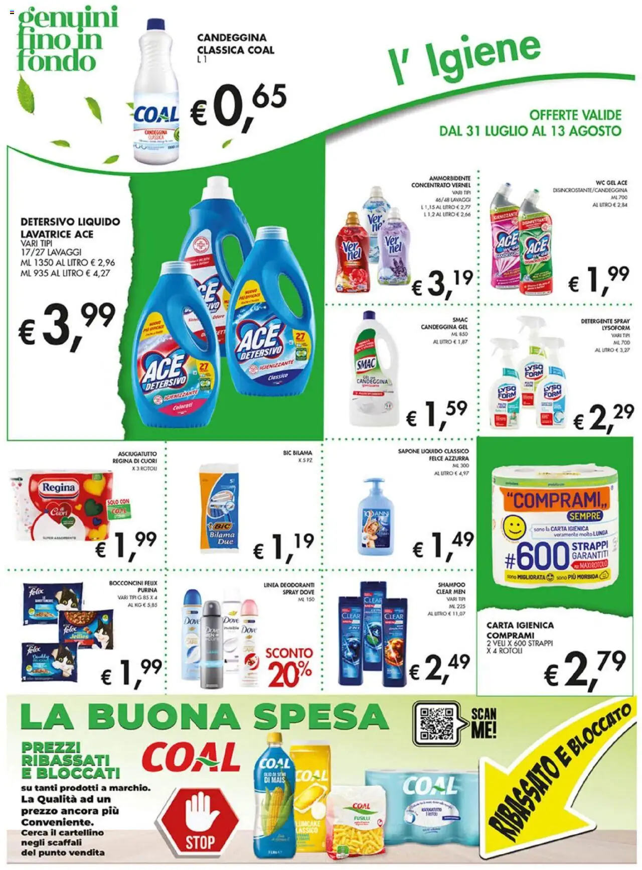 Volantino Coal del 31.07.2025 | Pagina: 15 | Prodotti: Carta igienica, Ammorbidente, Lavatrice, Asciugatutto
