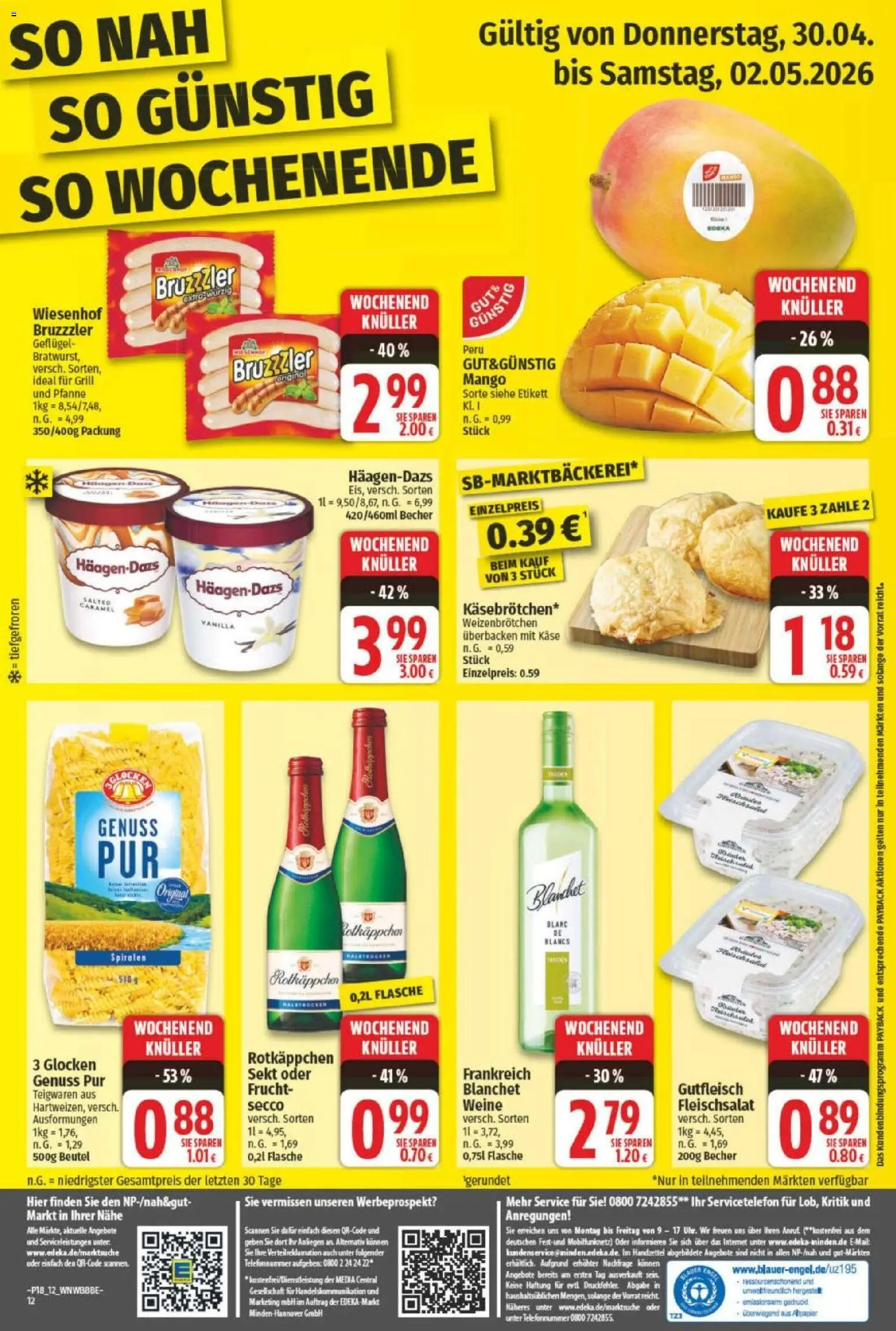 NP Discount Prospekt – gültig ab 27.04.2026 | Seite: 12 | Produkte: Grill, Sekt, Mango, Rotkäppchen