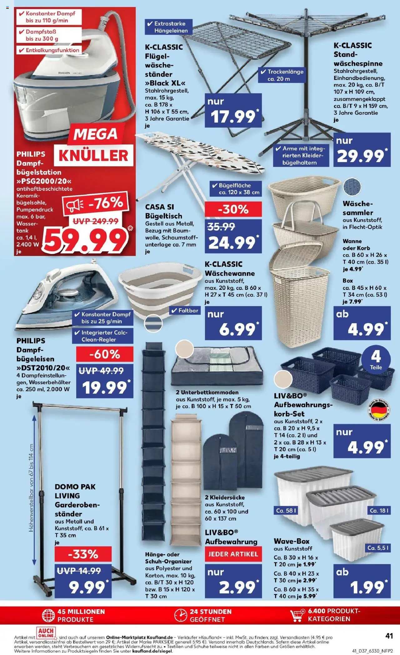 Kaufland prospekt Bremerhaven	 – gültig ab 11.09.2025 | Seite: 41 | Produkte: Philips, Bügeleisen, Box, Wasser