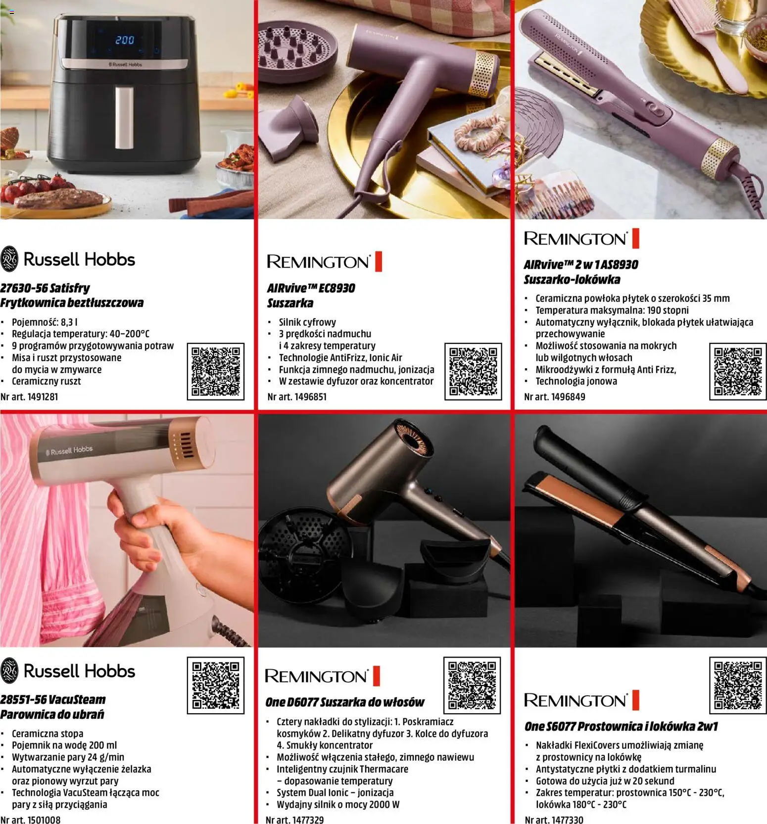 Media Markt promocje - Prezenty  od 01.12.2025 | Strona: 12 | Produkty: Suszarka, Lokówka, Frytkownica beztłuszczowa, Parownica