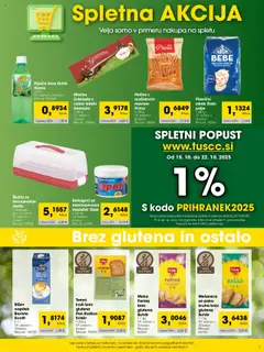 Tuš katalog akcije – veljaven od 01.10.2025 | Stran: 3 | Izdelki: Moka, Skatla, Kruh, Cokolada