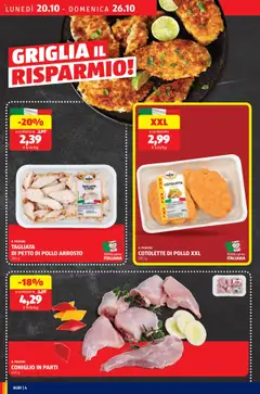 Anteprima del volantino TAGLIATA DI PETTO DI POLLO ARROSTO, 280 g, 100% carne ITALIANA valido a partire dal 20.10.2025 | Pagina: 4