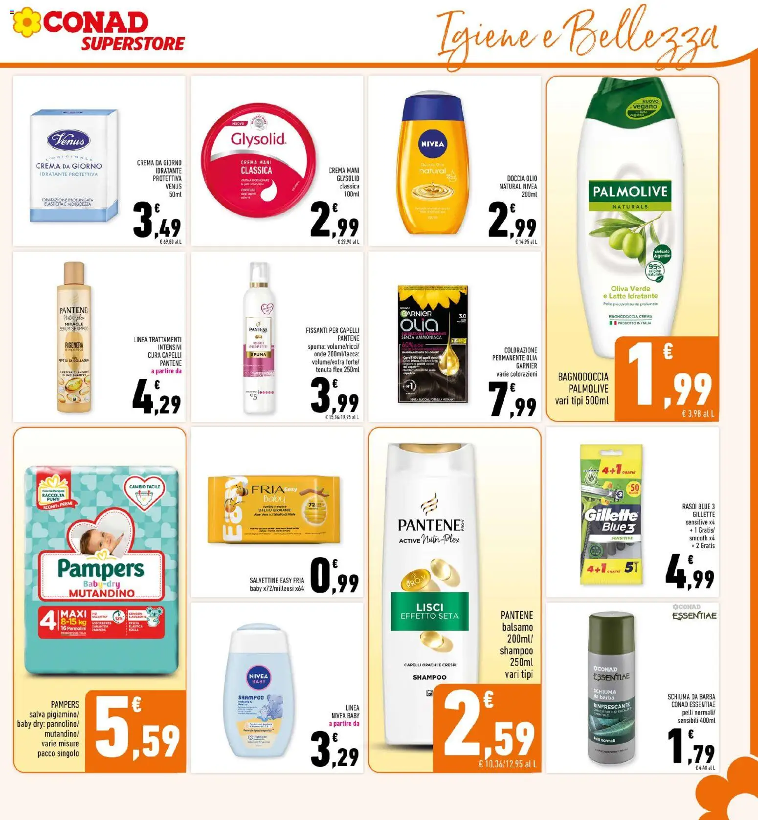 Volantino Conad del 14.01.2026 | Pagina: 29 | Prodotti: Shampoo, Schiuma da barba, Latte idratante, Miele