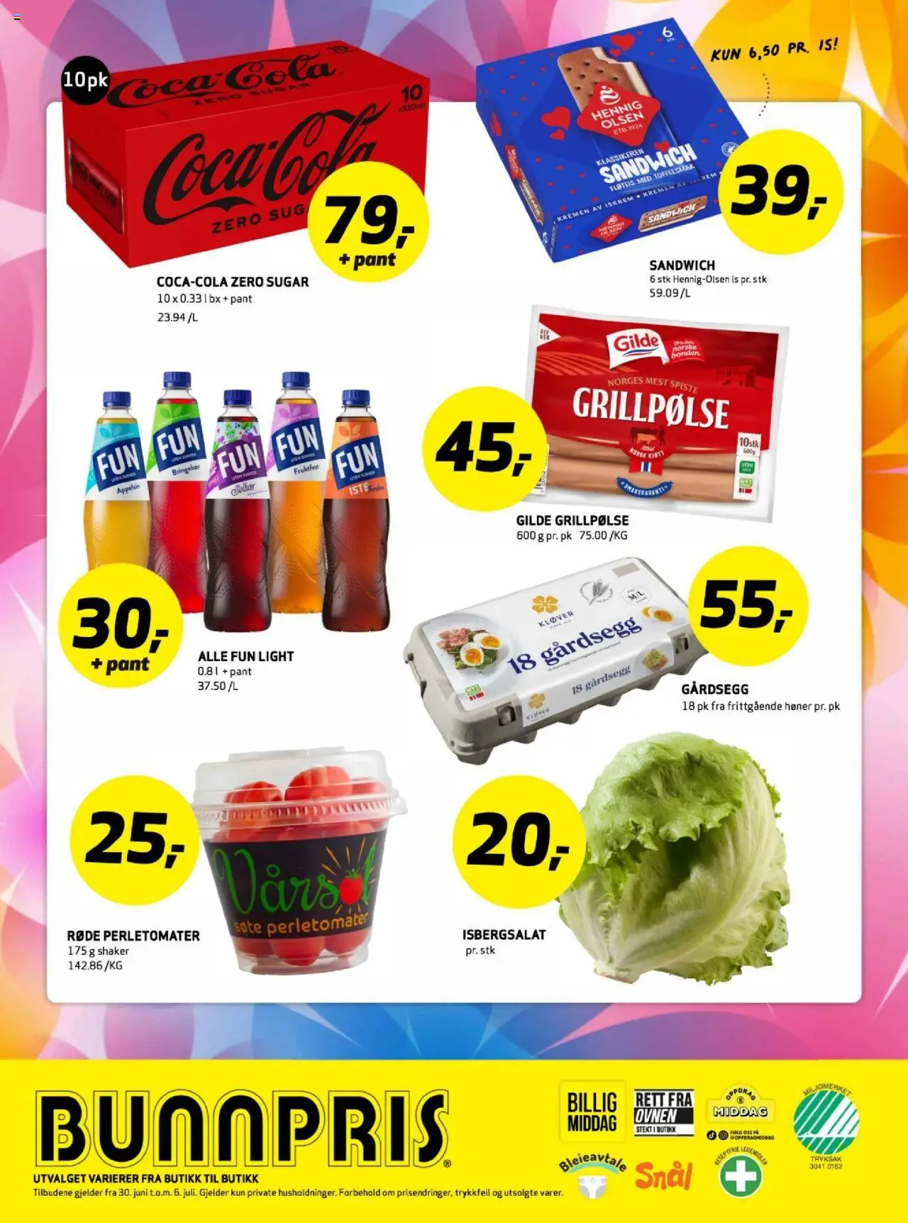  | Side: 23 | Produkter: Bringebær, Суміш дитяча, Isbergsalat, Solbær