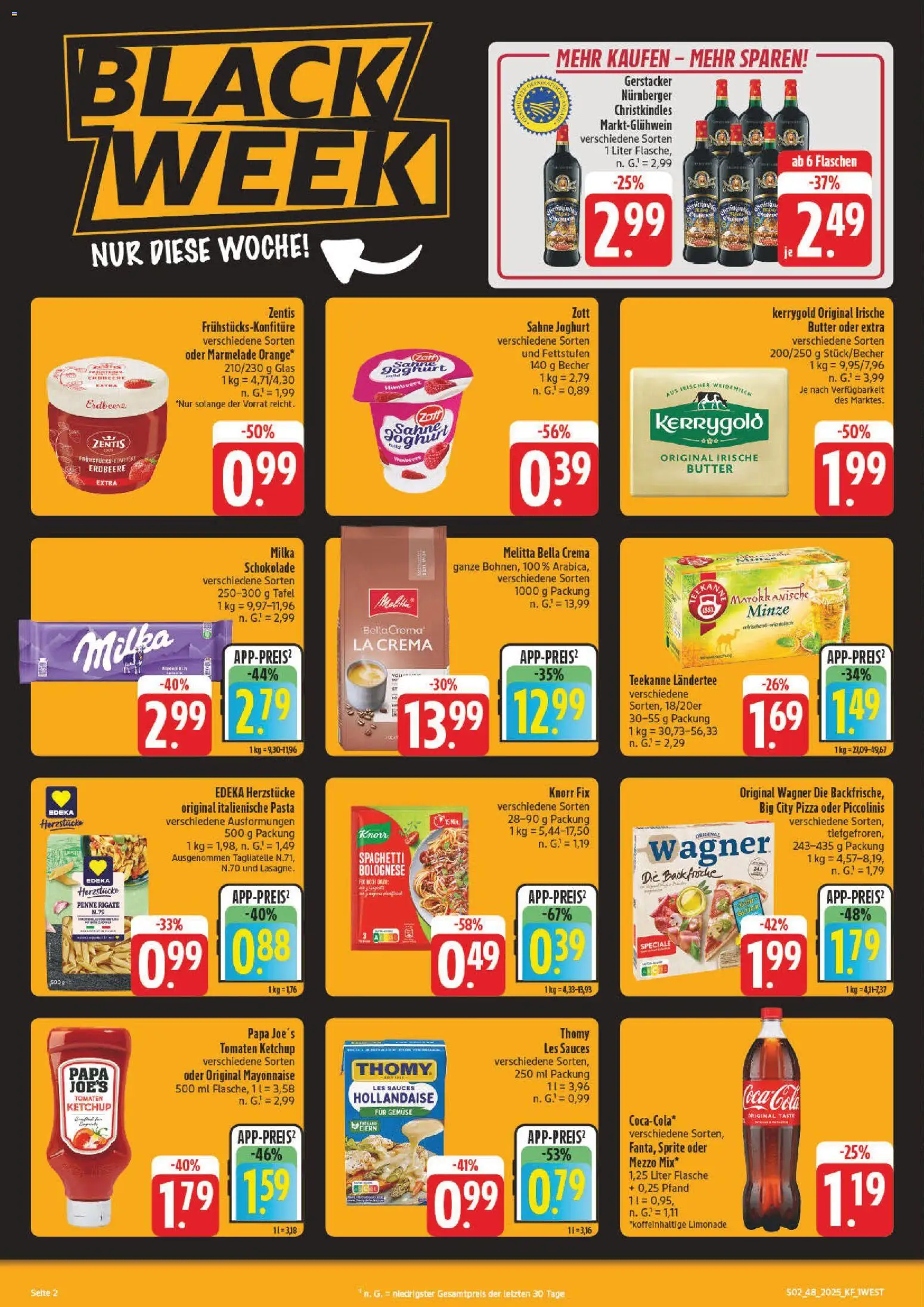 nah & gut - Black Friday – gültig ab 24.11.2025 | Seite: 2 | Produkte: Knorr fix, Schokolade, Mayonnaise, Pasta