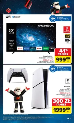 Pogląd oferty "Carrefour Black Friday" - ważna od 24.11.2025 | Strona: 47 | Produkty: Telewizor, Playstation