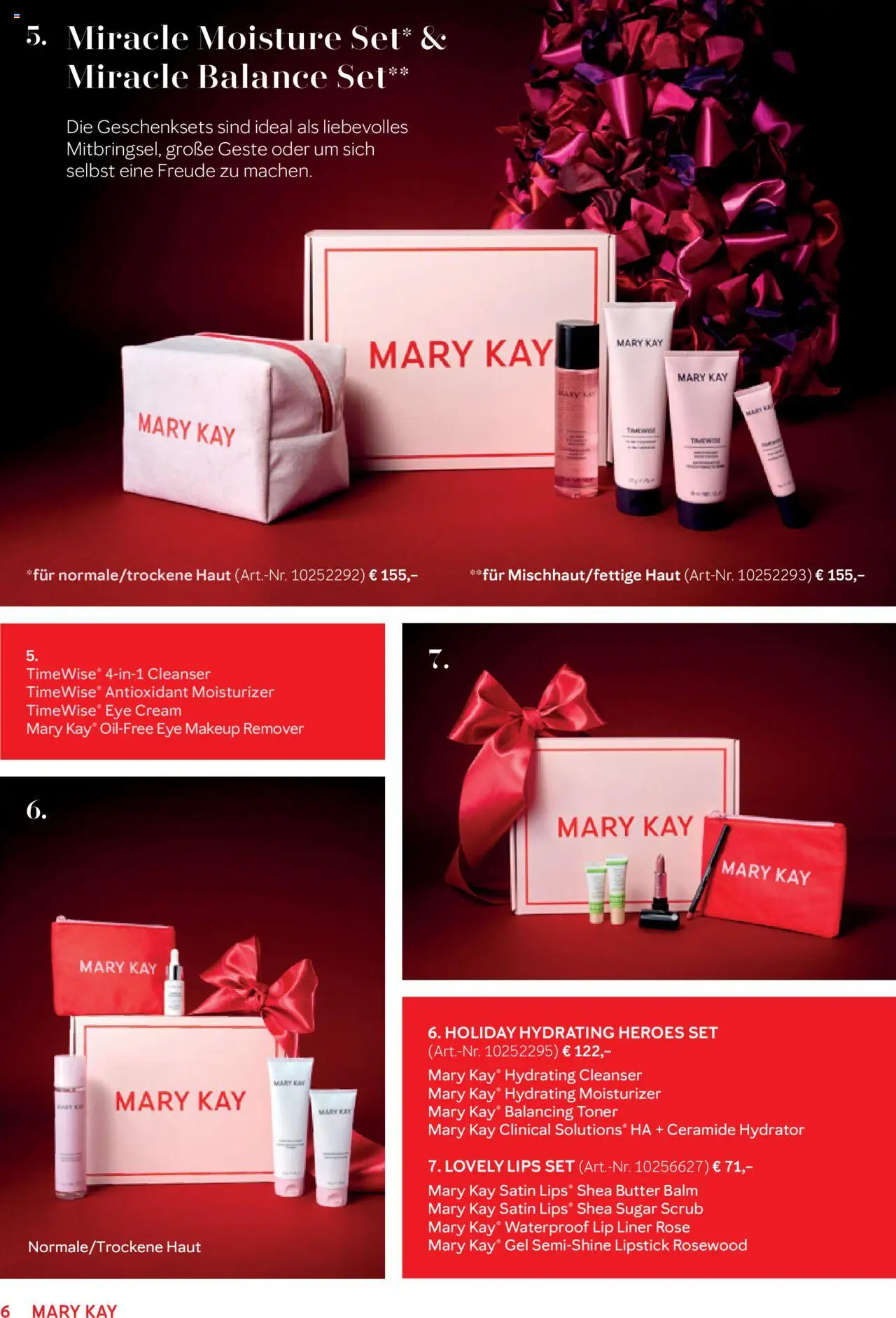 Mary Kay  Weihnachtsbroschüre – gültig ab 30.09.2025 | Seite: 6 | Produkte: Toner, Butter
