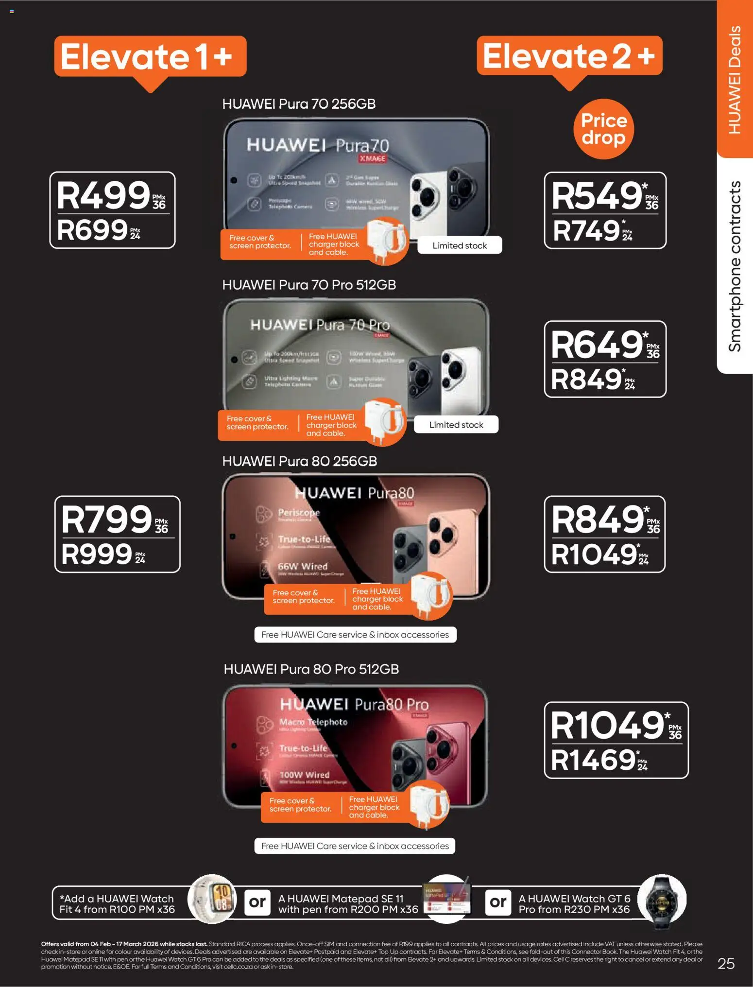 New Cell C catalogue – valid from 04.02.2026 | Page: 27 | Products: Sim, Cover, Connector, Pen