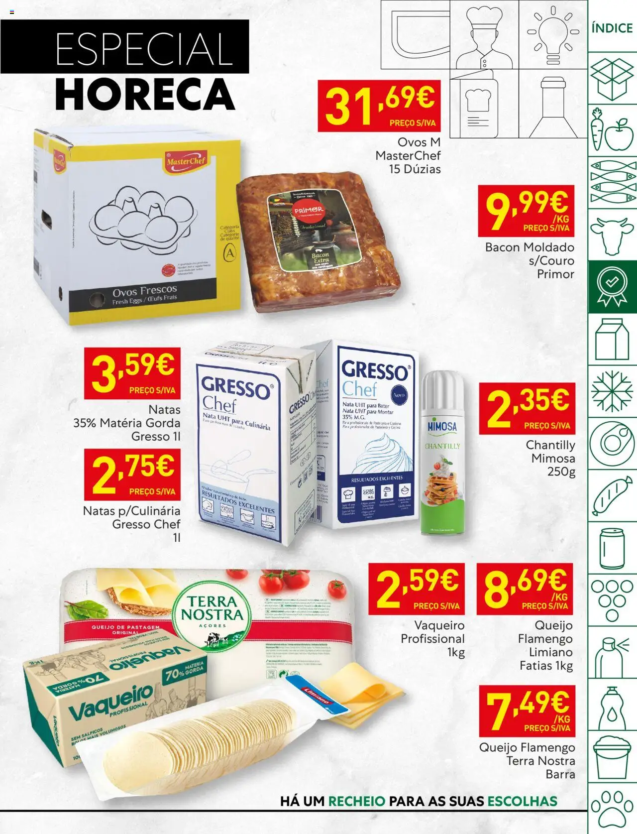 Recheio folheto │ válido de 22.07.2025 | Página: 15 | Produtos: Chantilly, Queijo, Ovos, Natas