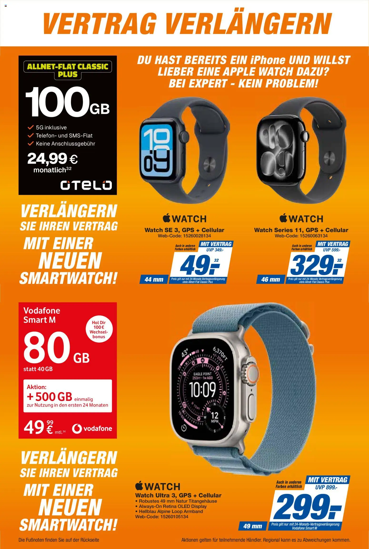 Expert Smarthphone Highlights im Januar – gültig ab 01.01.2026 | Seite: 20 | Produkte: Apple watch, Iphone, Apple, Telefon