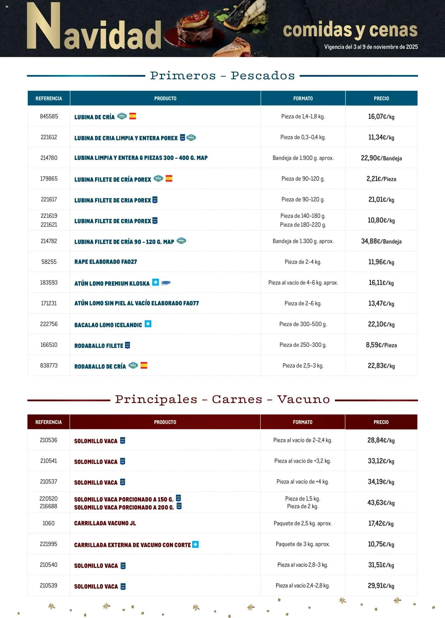 Makro - Cena Navidad Centro │ válido desde el 03.11.2025 | Página: 2 | Productos: Filete, Bandeja