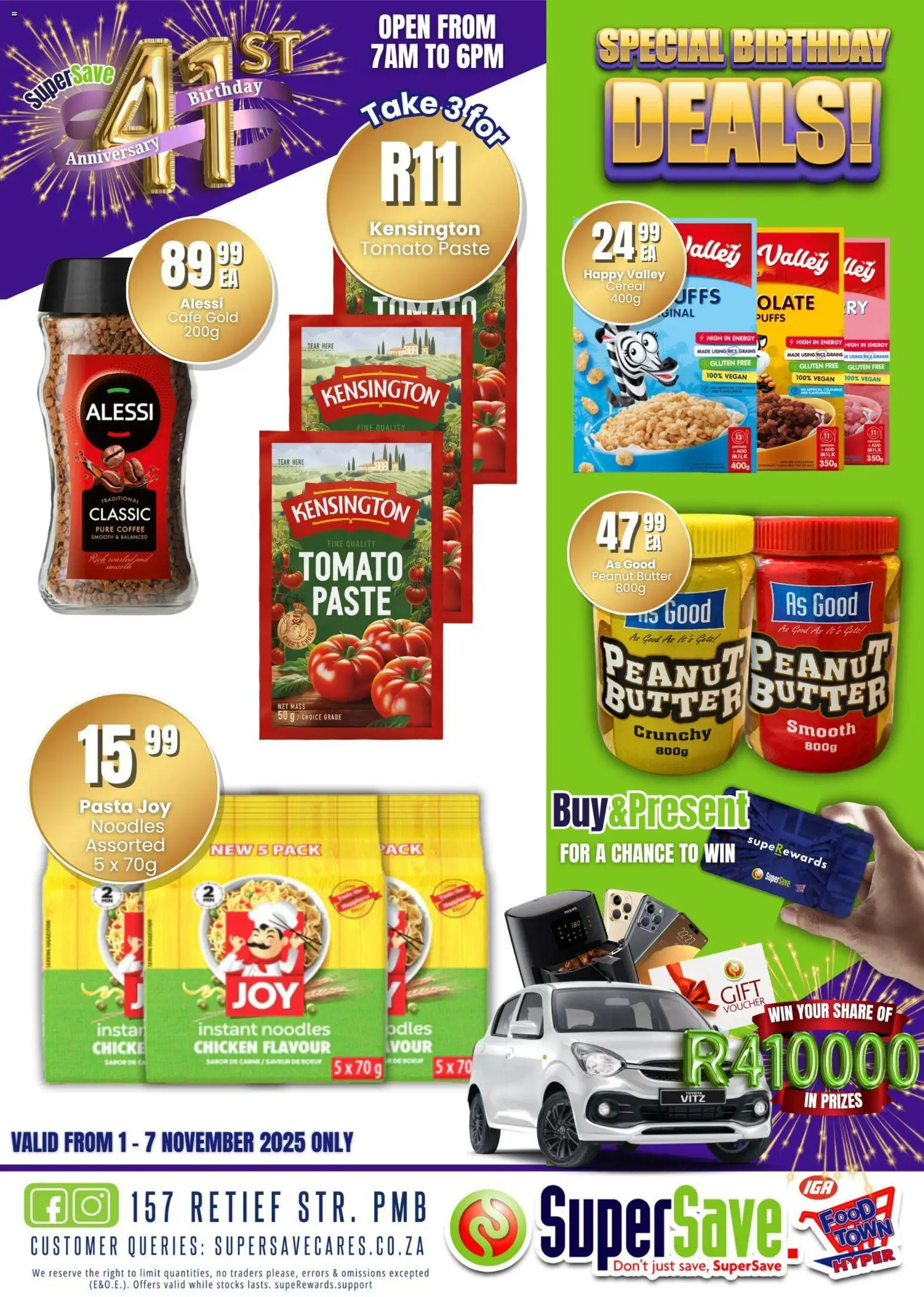 New Super Save catalogue – valid from 31.10.2025 | Page: 92 | Products: Butter, Chicken, Rice, Pasta