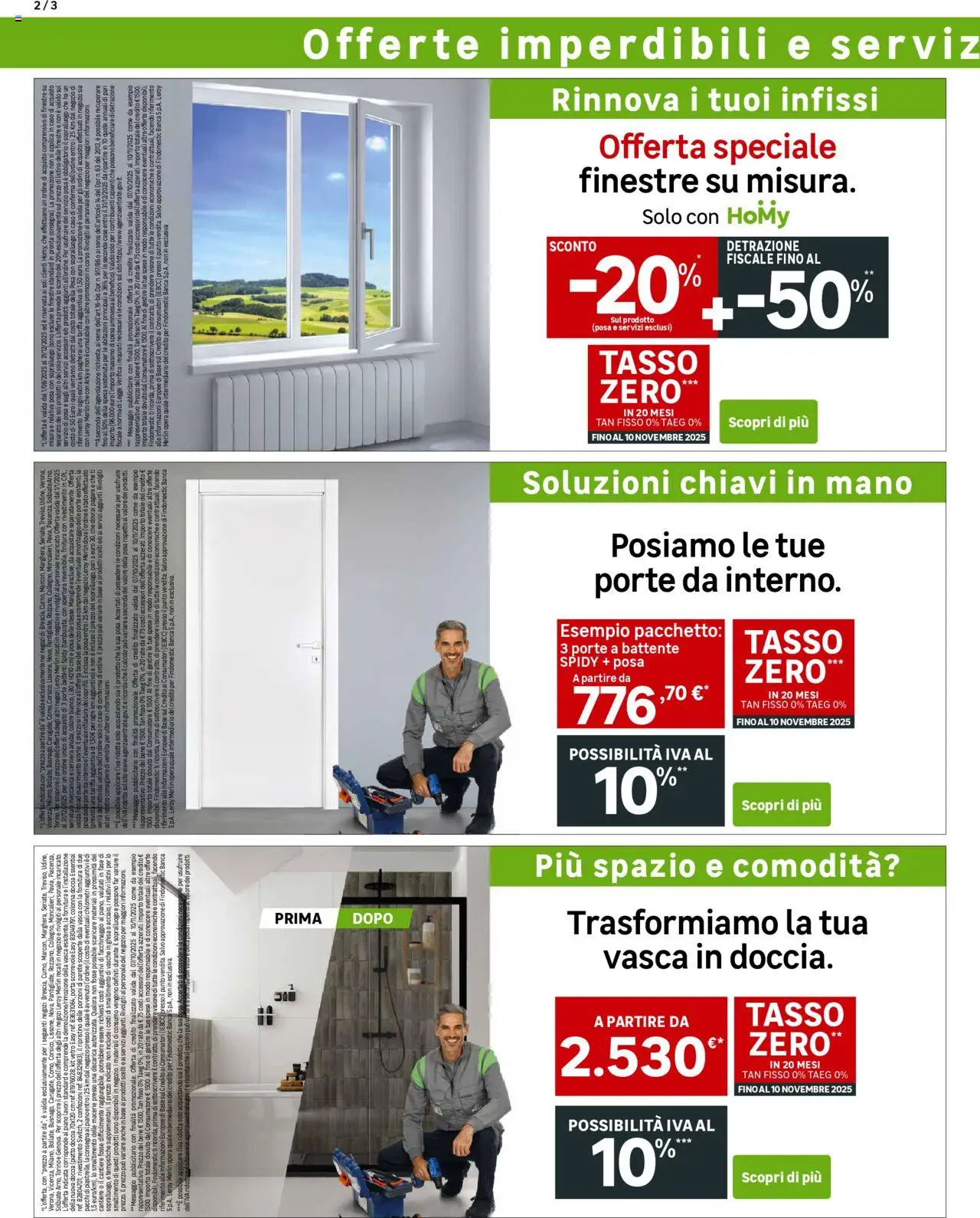 Volantino Leroy Merlin del 07.10.2025 | Pagina: 2 | Prodotti: Piatto, Doccia