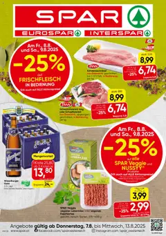 Vorschau von dem Prospekt - Spar Flugblatt - Burgenland gültig ab 07.08.2025