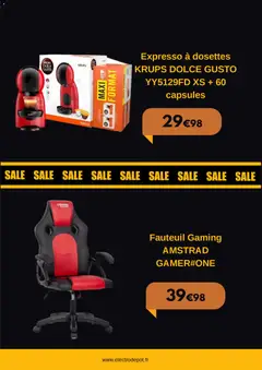 Electro Dépôt - Prévisualisation de Electro Dépôt catalogue valide à partir de 16.01.2026 | Page: 5 | Produits: Dolce Gusto, Krups, Fauteuil