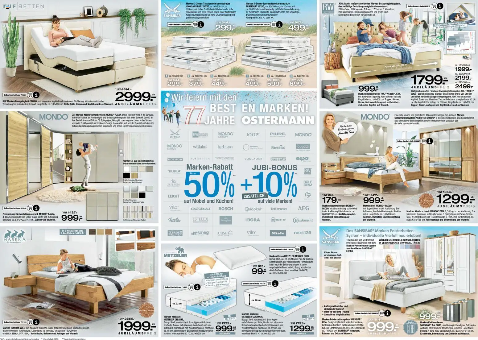 Ostermann Prospekt 	 – gültig ab 28.02.2026 | Seite: 5 | Produkte: Bett, Schrank, Spiegel, Tür