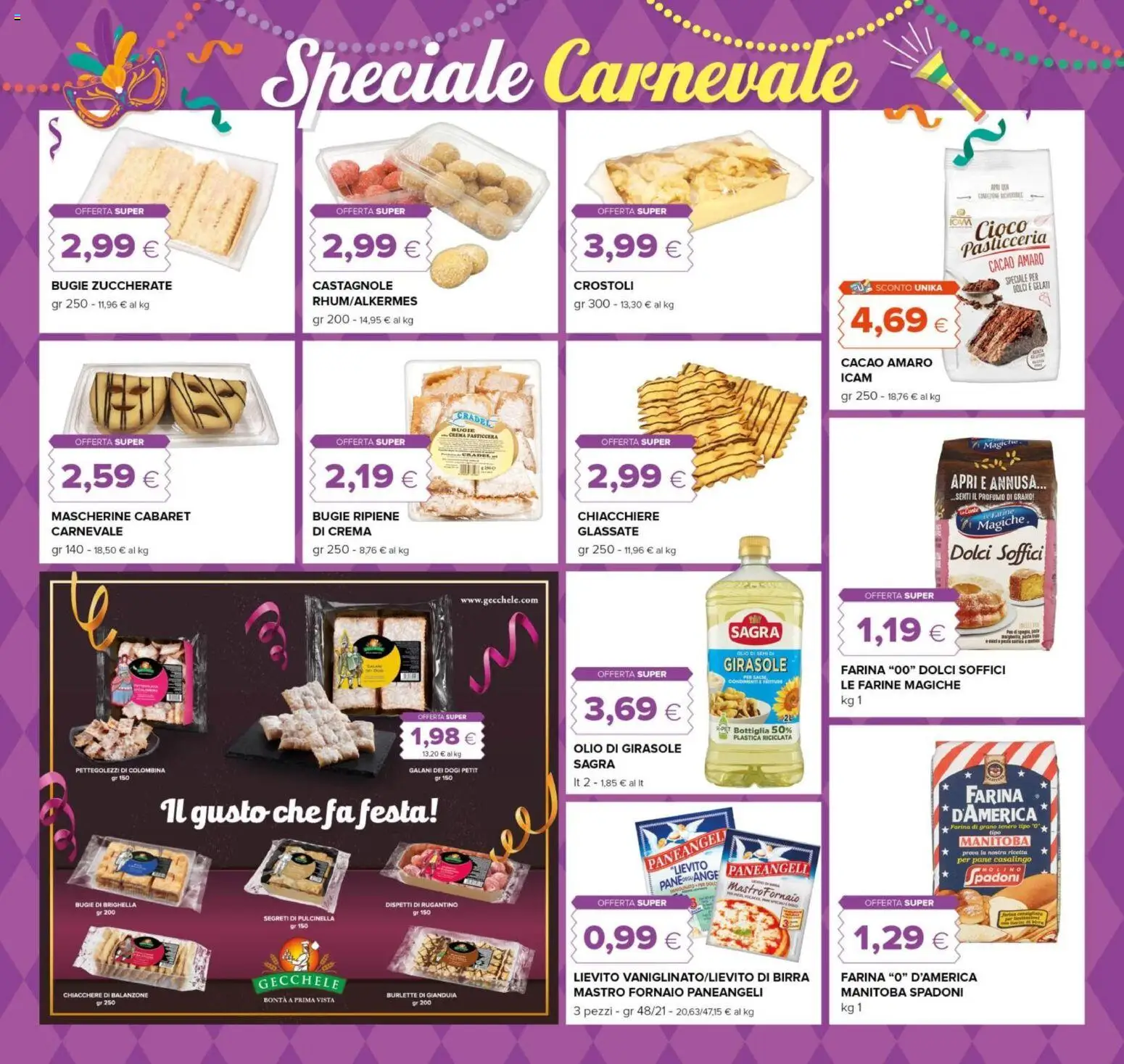 Volantino Oasi del 29.01.2026 | Pagina: 2 | Prodotti: Pane, Birra, Olio, Cacao