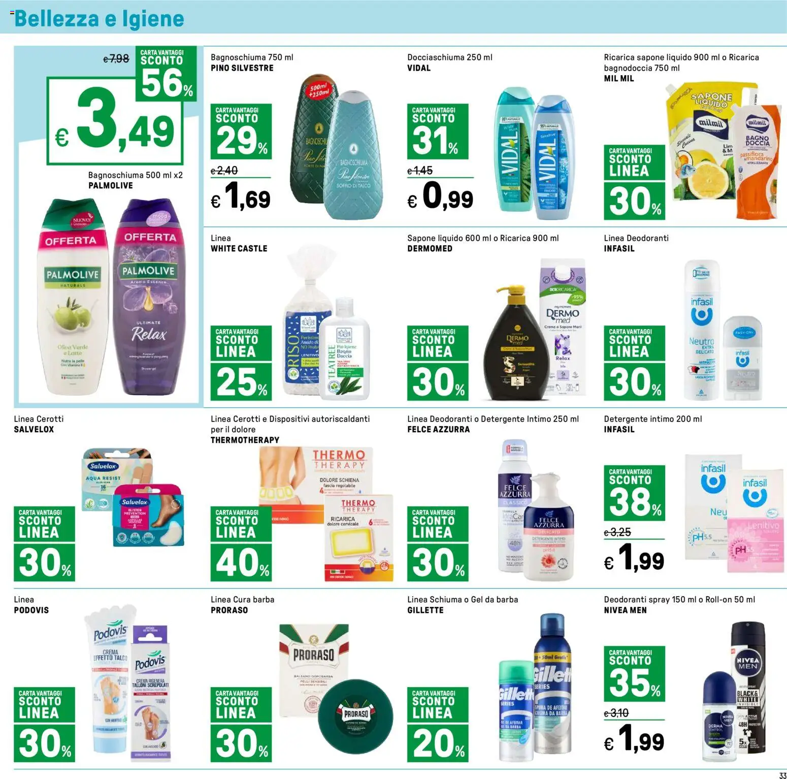 Volantino Iper del 03.11.2025 | Pagina: 33 | Prodotti: Crema, Sapone, Detergente, Cerotti