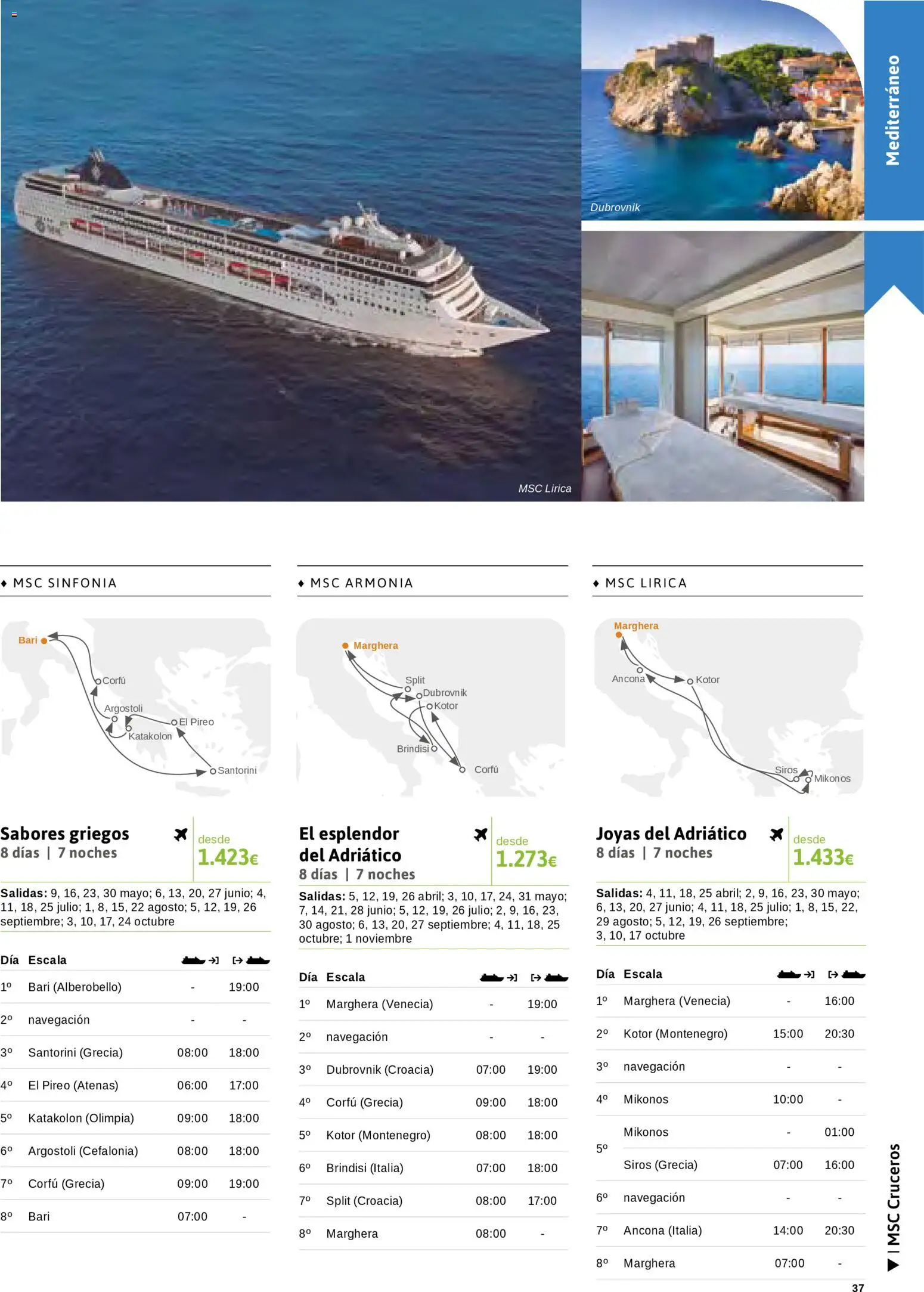 Viajes El Corte Inglés Cruceros marítimos │ válido desde el 01.01.2026 | Página: 38 | Productos: Navegación