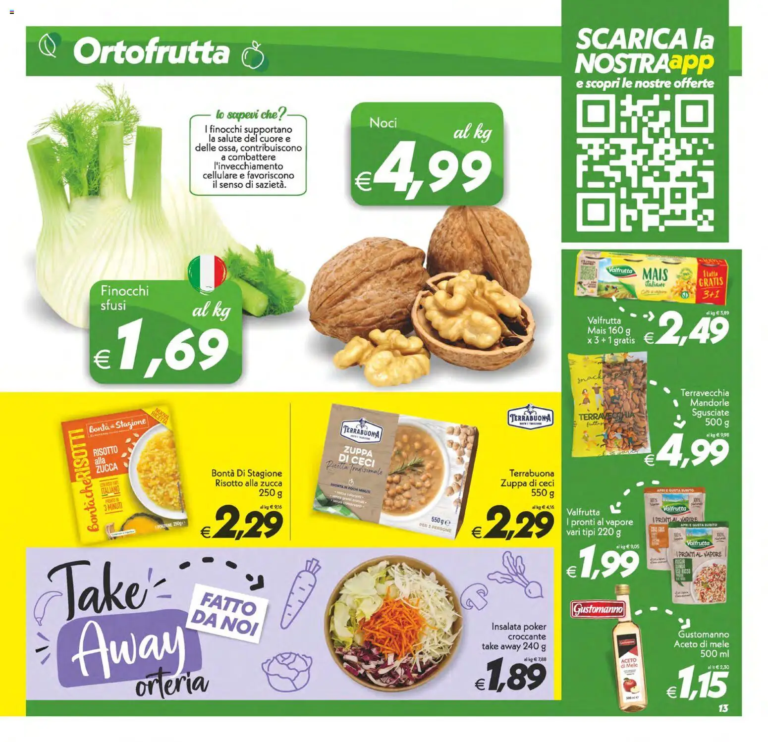 Volantino SuperConveniente del 14.11.2025 | Pagina: 13 | Prodotti: Cellulare, Mele, Ceci, Zucca
