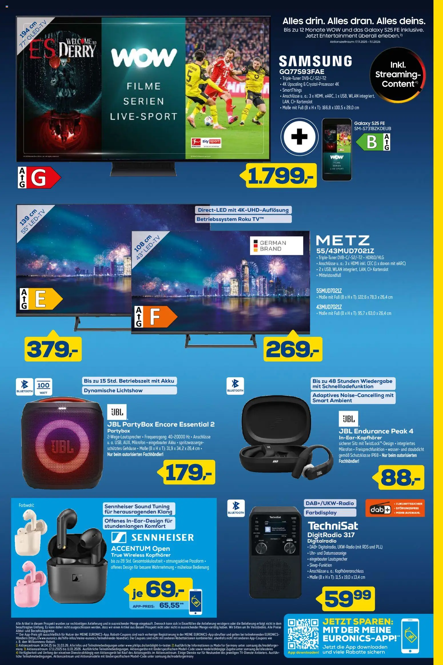 Euronics  Aktuelle Angebote – gültig ab 31.12.2025 | Seite: 7 | Produkte: Mikrofon, Lautsprecher, Samsung, Uhr