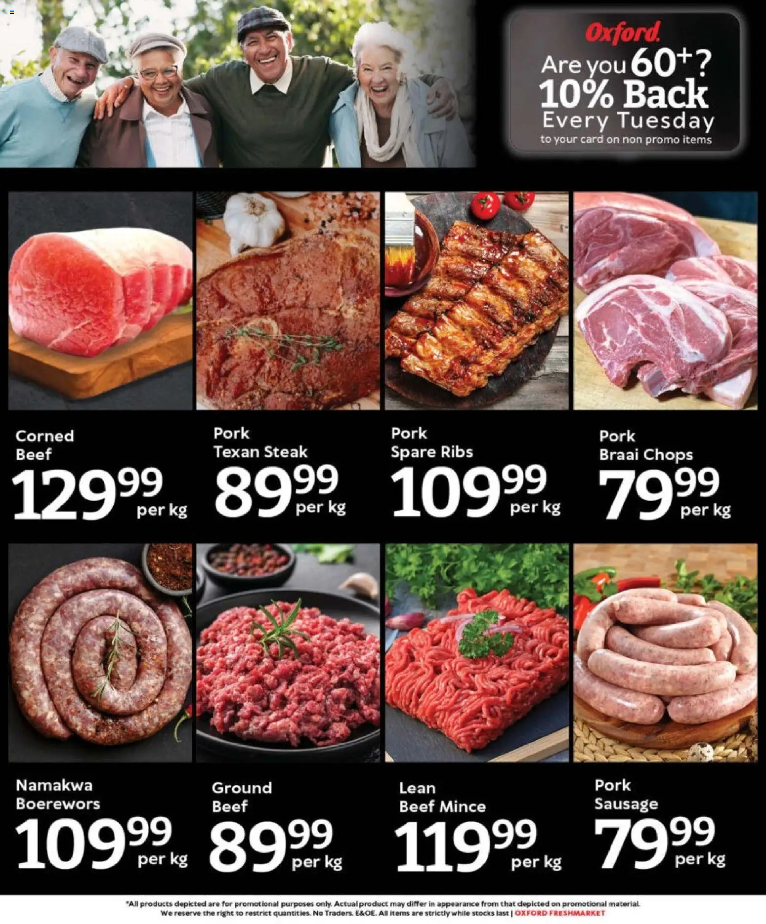 New Oxford Freshmarket catalogue – valid from 12.11.2025 | Page: 3 | Products: Steak, Boerewors, Pork, Sausage