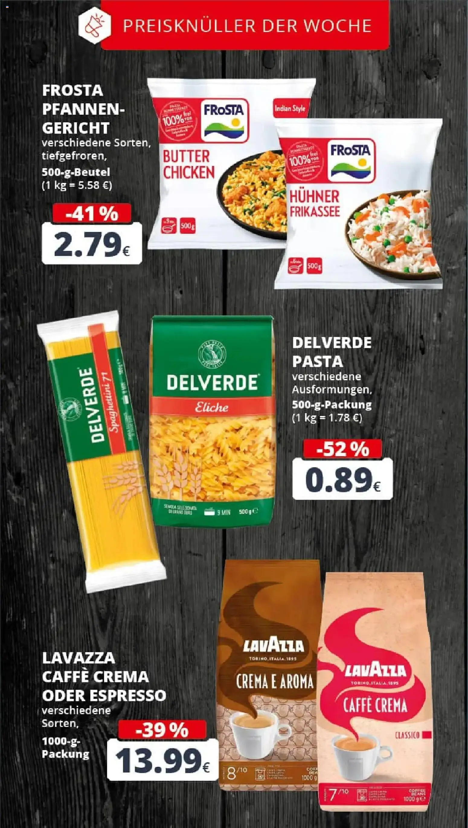 Rewe prospekt Bergheim	 – gültig ab 26.01.2026 | Seite: 4 | Produkte: Lavazza, Butter, Frosta, Pasta
