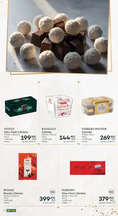 01.12.2025 tarihinden itibaren geçerli olan Metro kataloğu önizlemesi | Sayfa: 73 | Ürünler: Çikolata