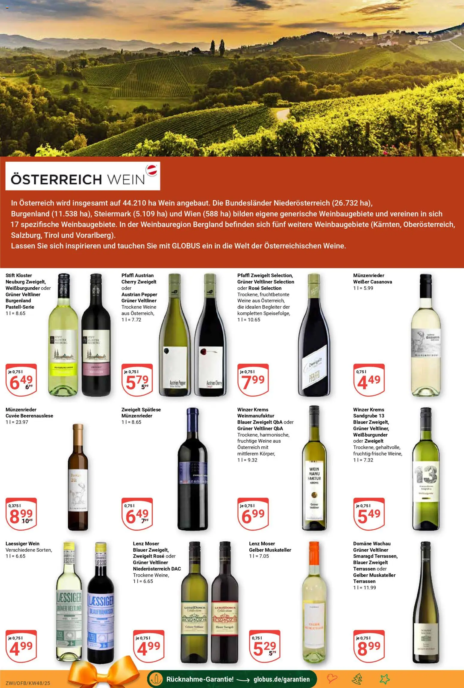 Globus prospekt Zwickau	 – gültig ab 24.11.2025 | Seite: 21 | Produkte: Wein