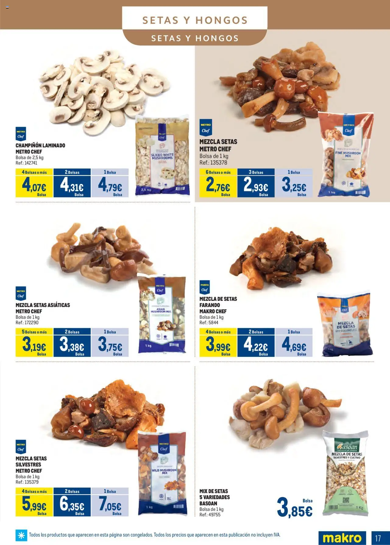 Makro - Congelados Centro │ válido desde el 04.08.2025 | Página: 17 | Productos: Bolsa