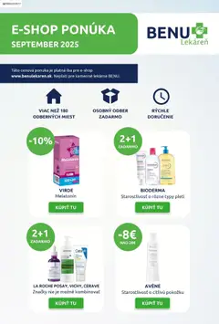 BENU Lekáreň leták platný od 01.09.2025