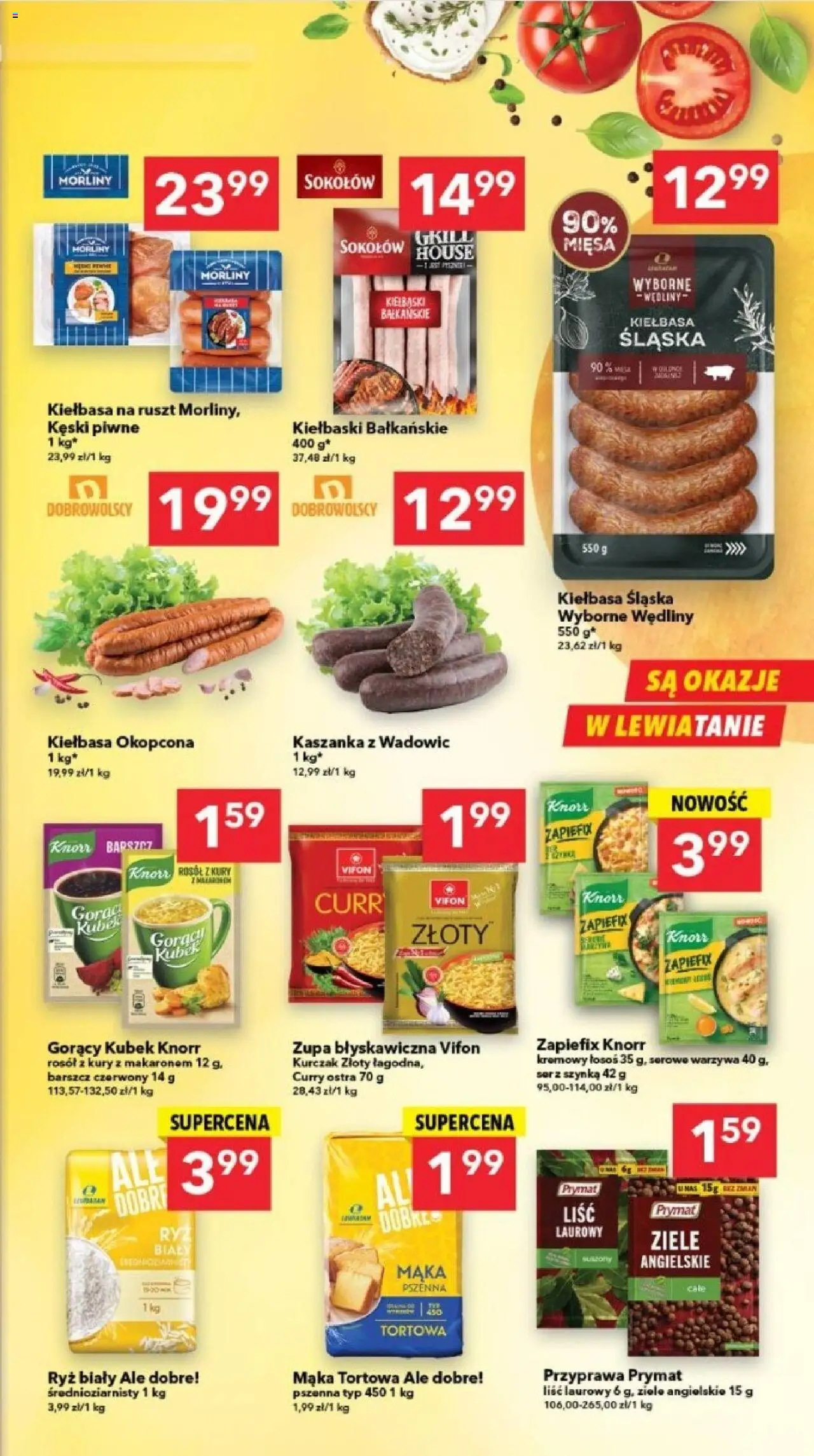 Lewiatan gazetka - Legnica od 13.08.2025 | Strona: 3 | Produkty: Kiełbasa, Kaszanka, Ruszt, Ryż