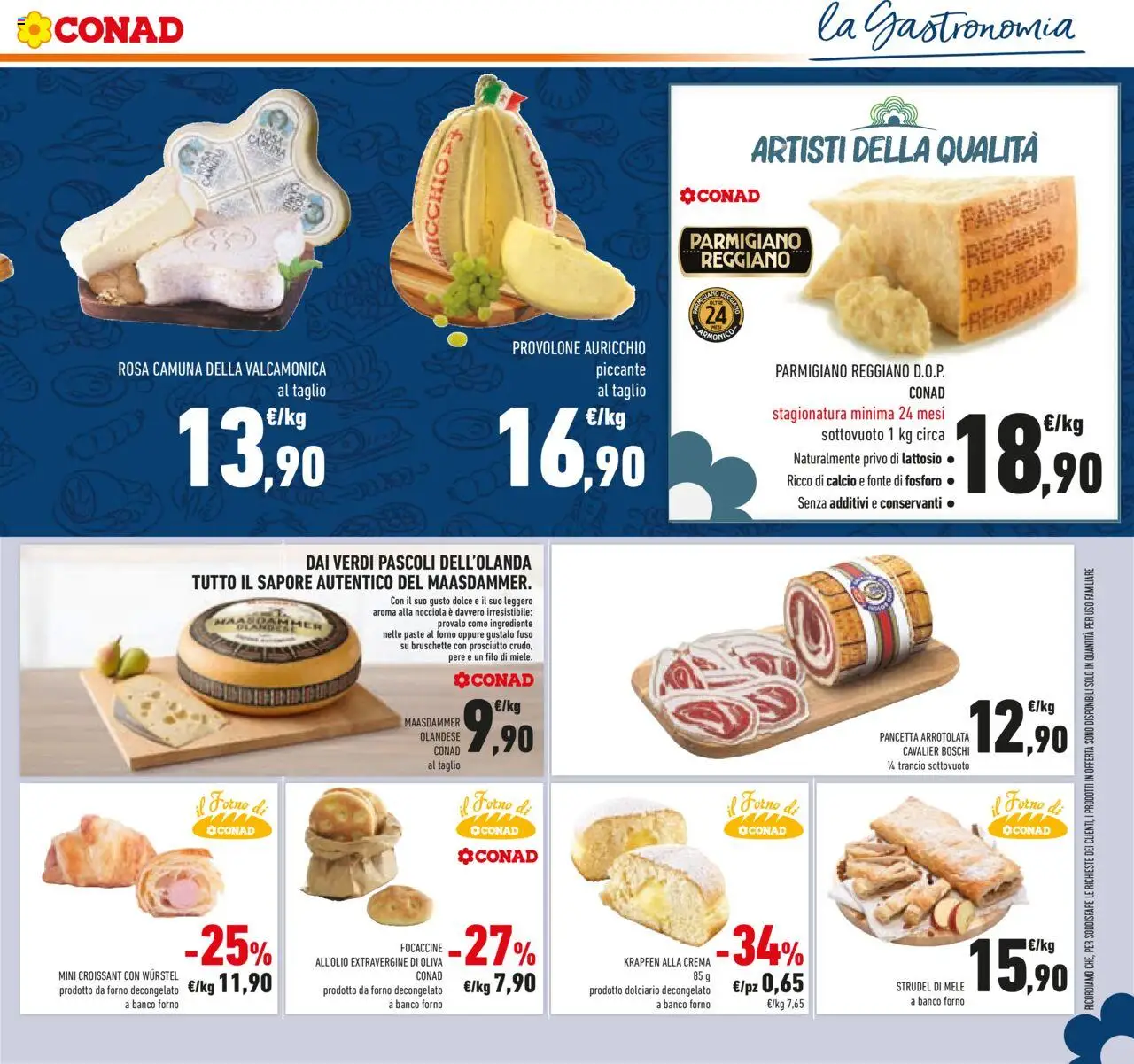 Volantino Conad del 24.09.2025 | Pagina: 19 | Prodotti: Mele, Prosciutto, Forno, Parmigiano reggiano