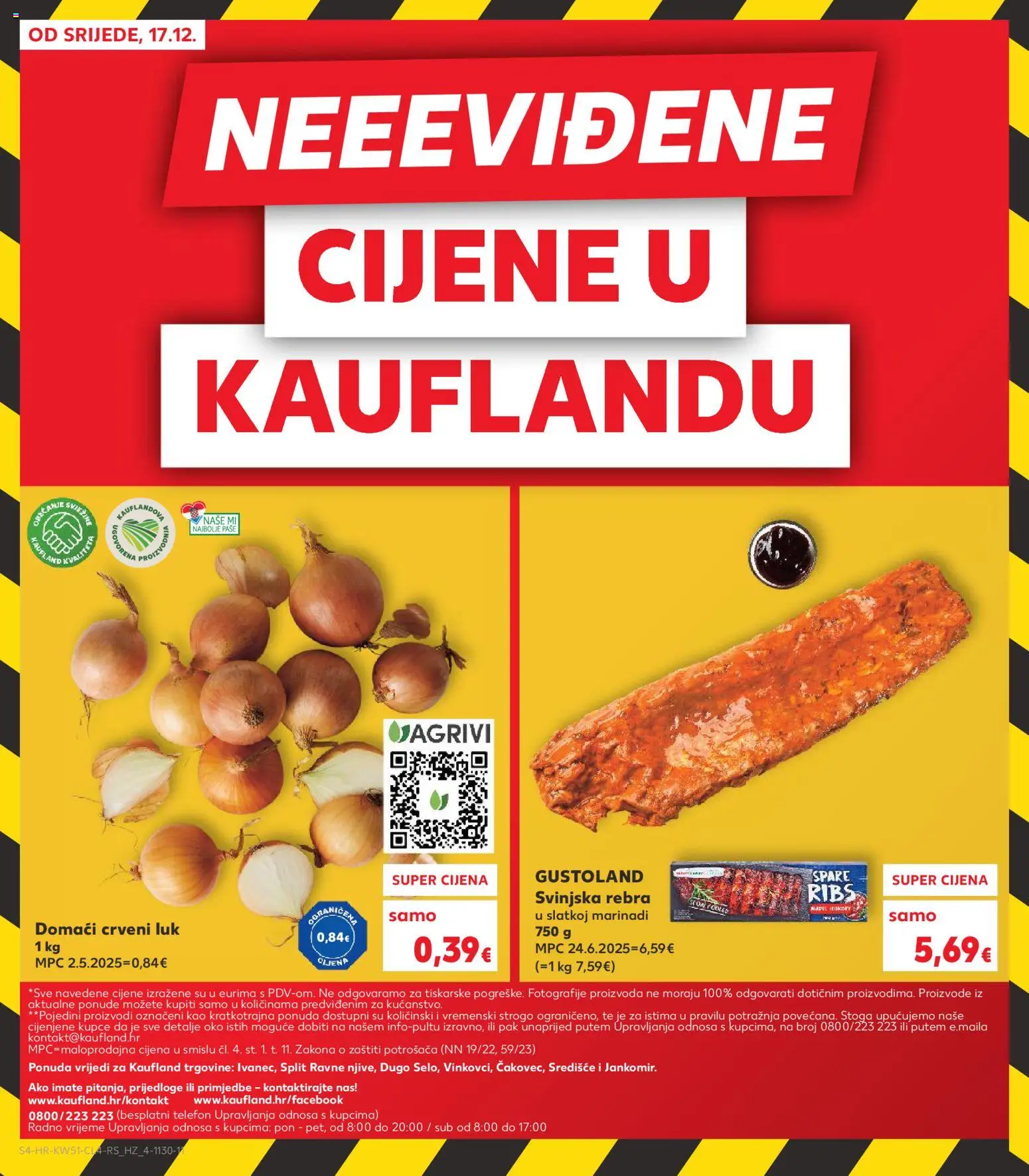 Kaufland katalog | vrijedi od 17.12.2025 | Stranica: 4 | Proizvodi: Crveni luk, Luk, Telefon