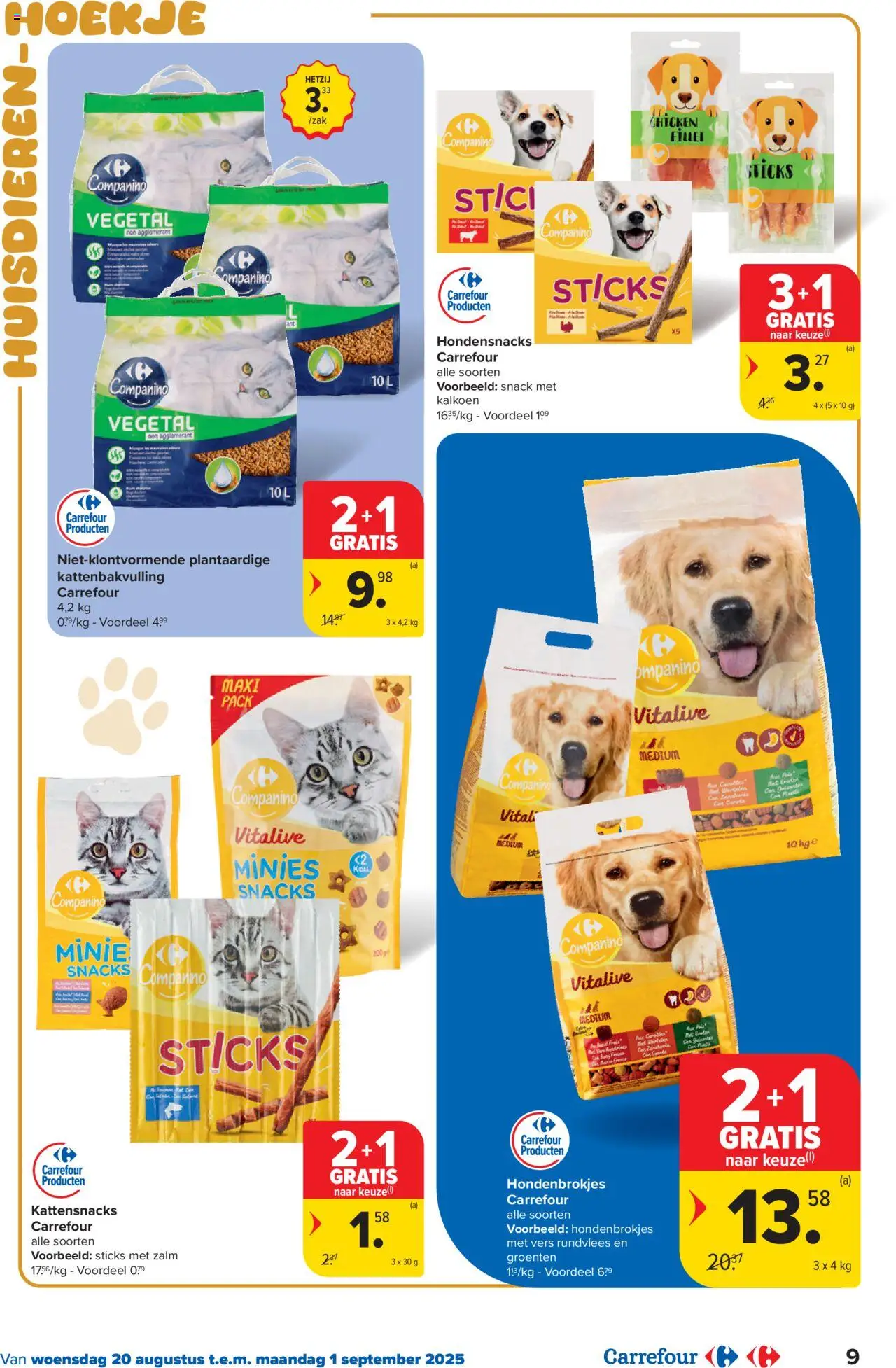  | Pagina: 9 | Producten: Zalm, Rundvlees, Groenten, Snacks