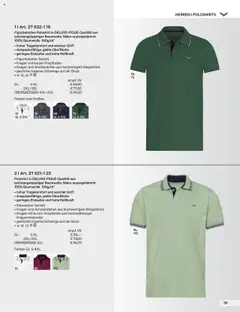 Trigema Prospekt 	 ab 01.09.2025 gültig | Seite: 39 | Produkte: Poloshirt
