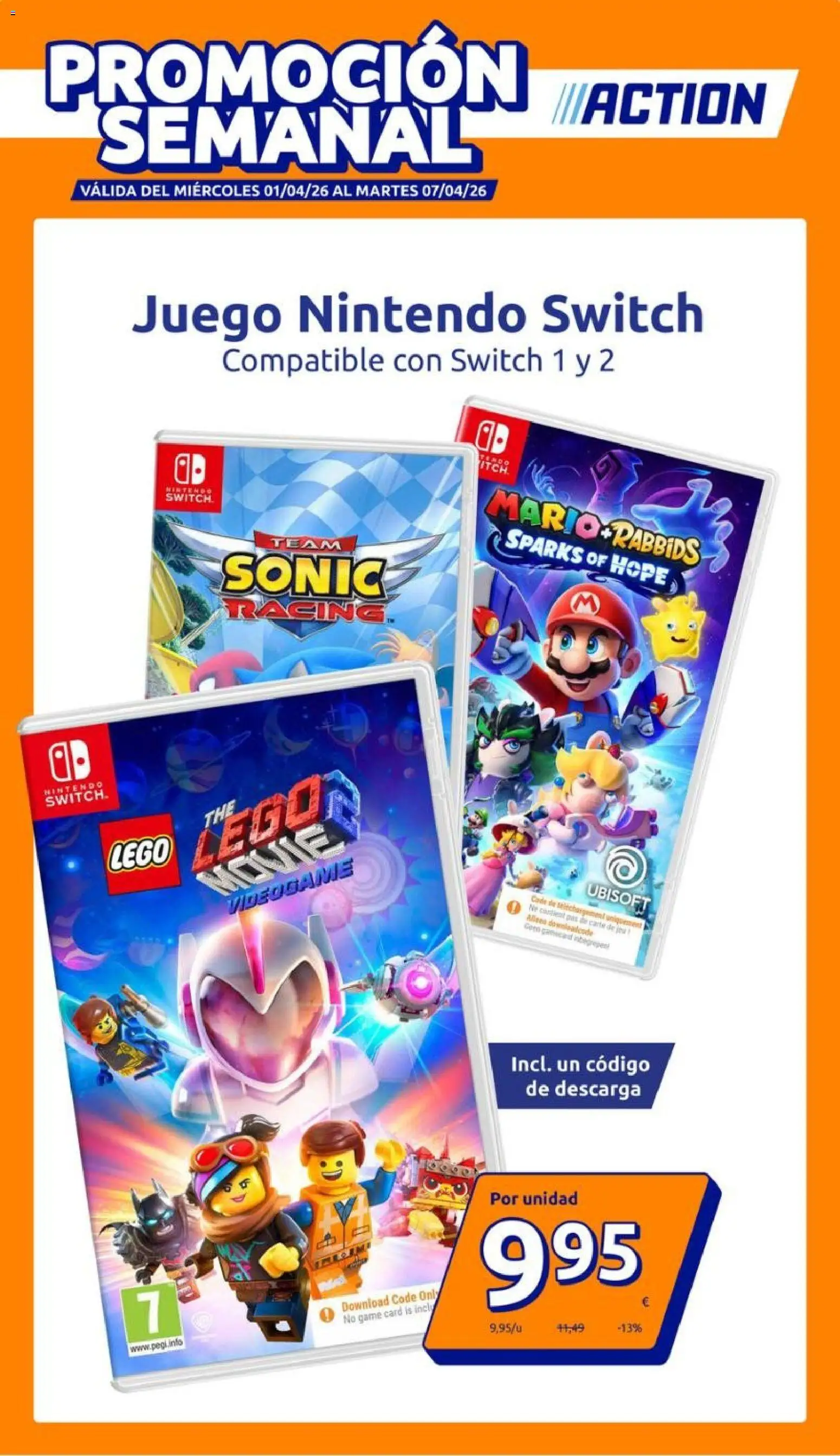 Action folleto │ válido desde el 01.04.2026 | Página: 1 | Productos: Nintendo