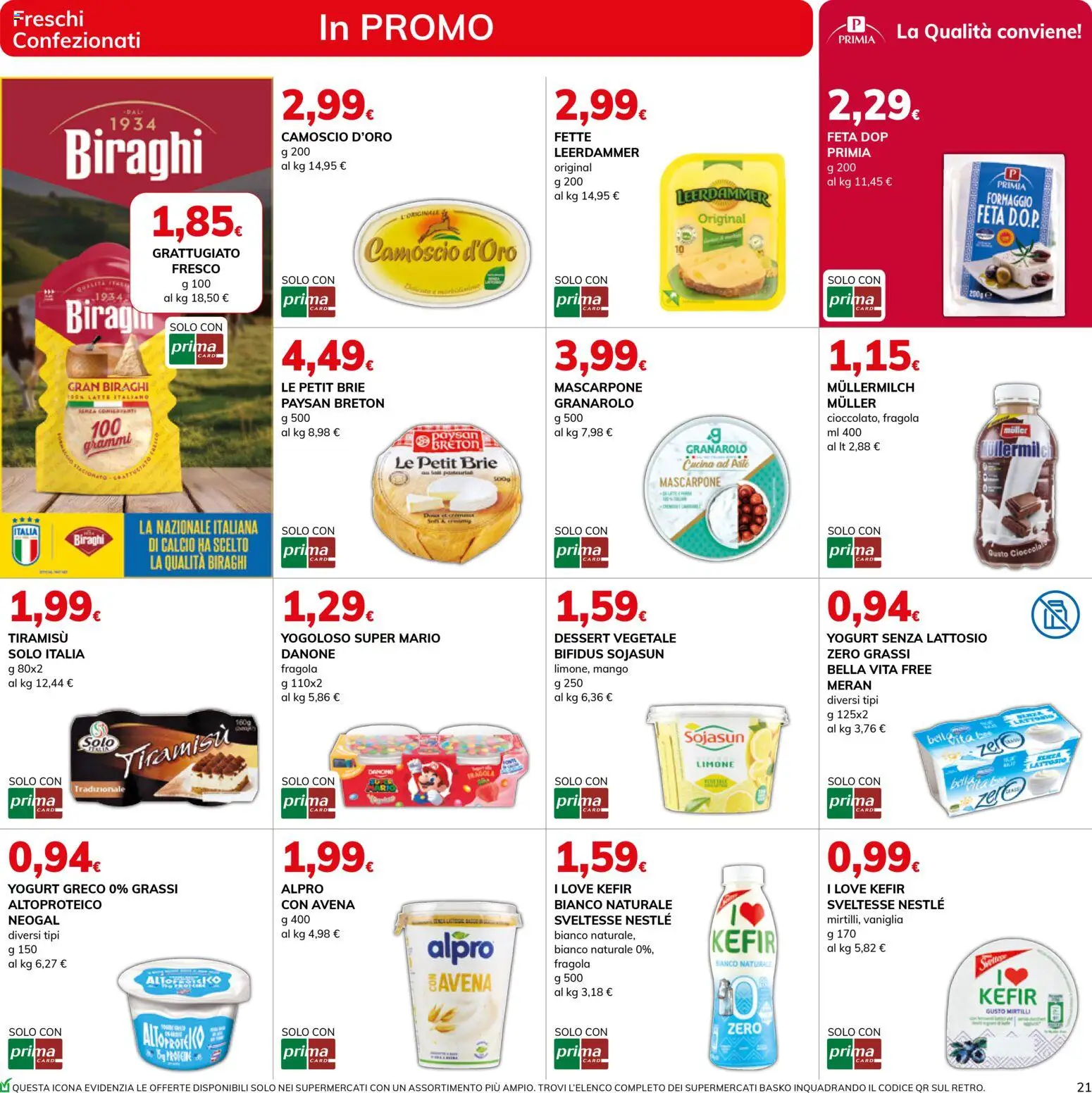 Volantino Basko del 27.11.2025 | Pagina: 21 | Prodotti: Yogurt greco, Yogurt senza lattosio, Yogurt, Latte