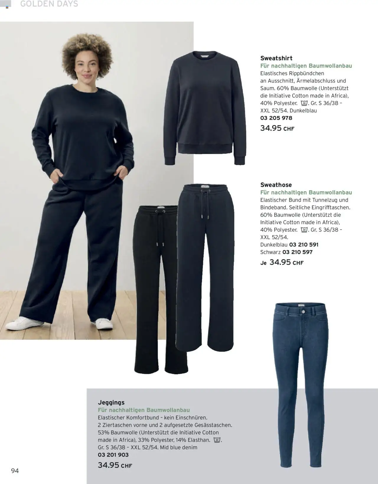Tchibo Aktionen Herbst – gültig ab 24.09.2025 | Seite: 94 | Produkte: Sweathose, Sweatshirt