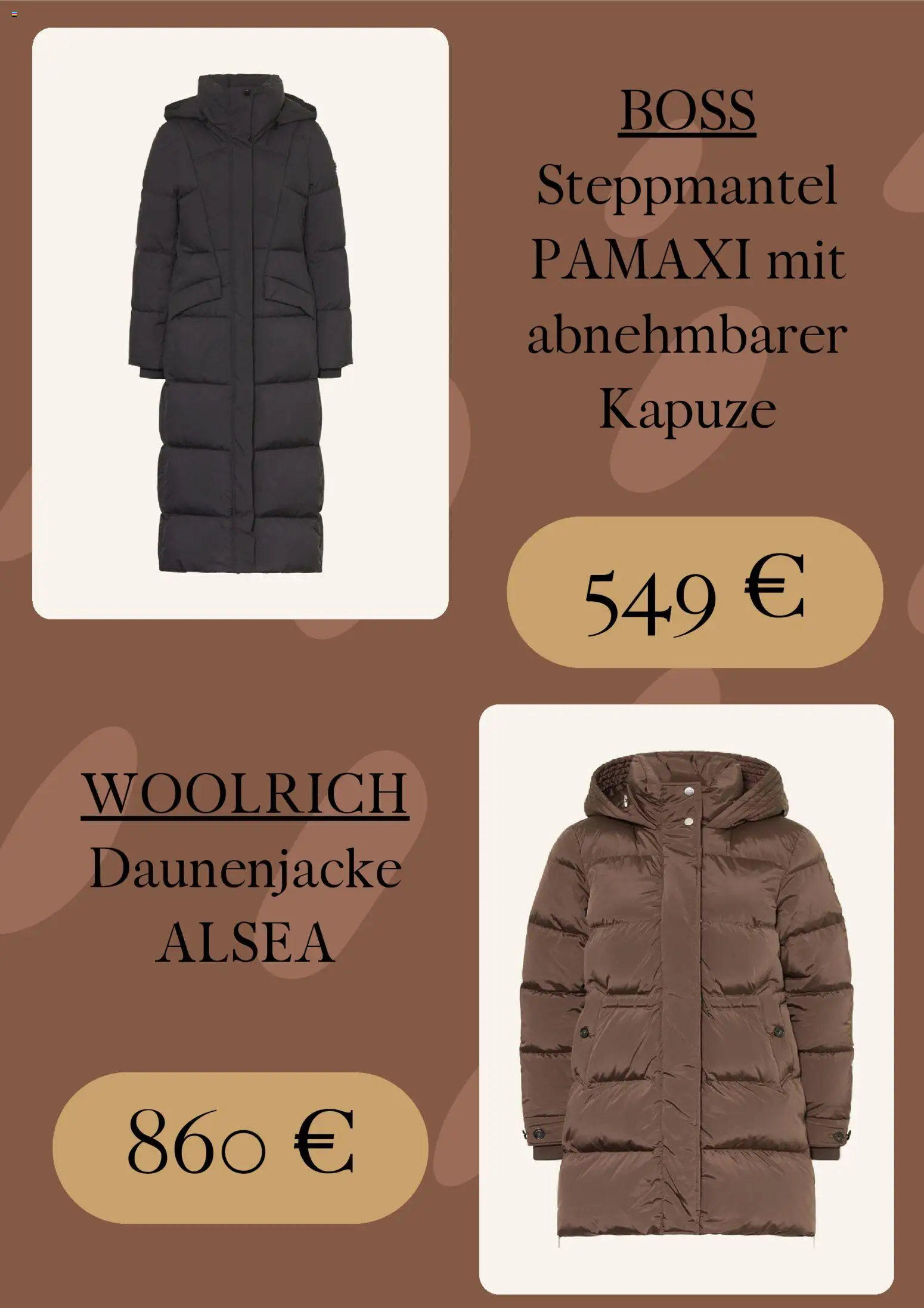 Breuninger Prospekt 	 – gültig ab 27.10.2025 | Seite: 2 | Produkte: Daunenjacke, Steppmantel