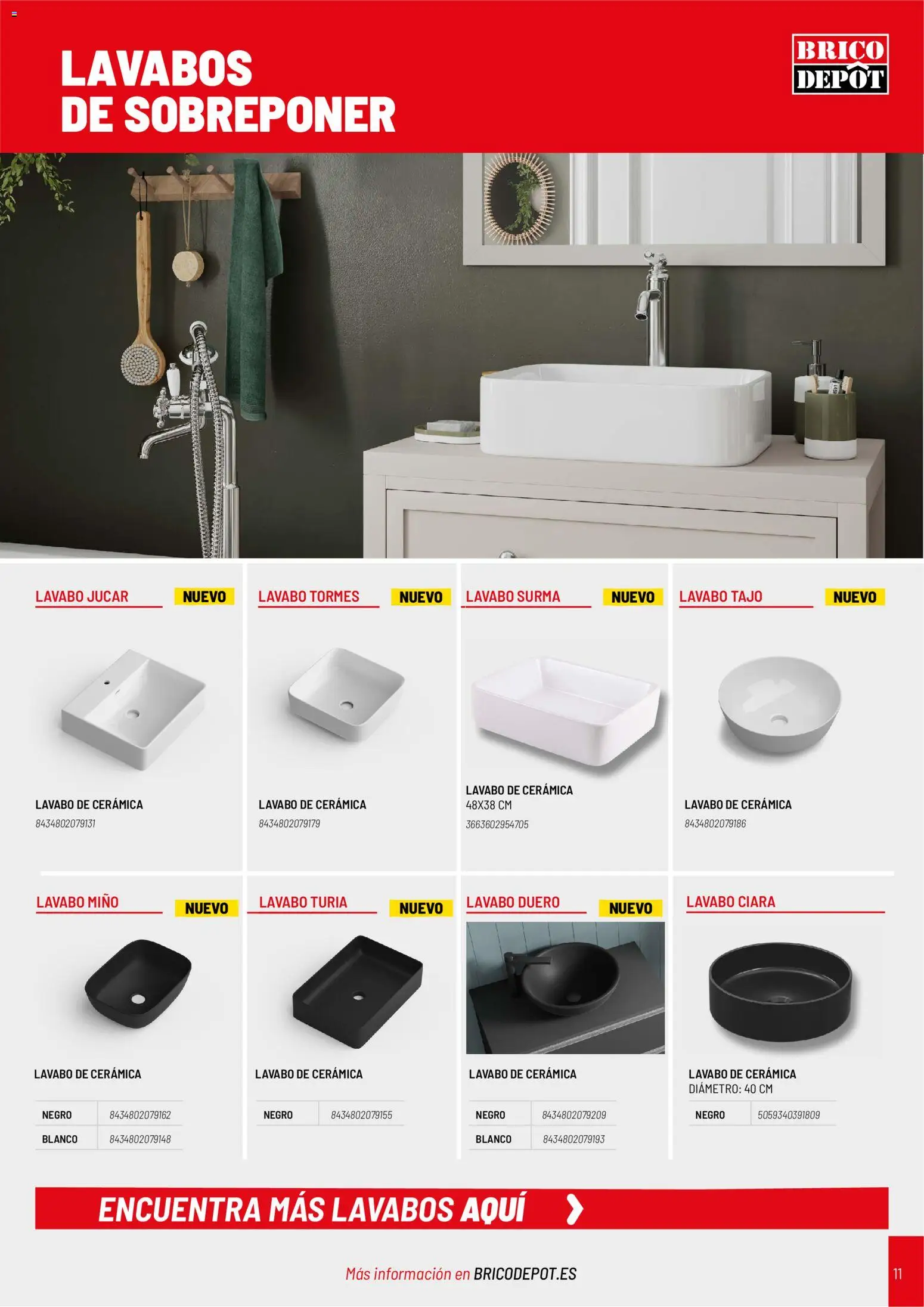 Brico Depôt Baños │ válido desde el 02.01.2026 | Página: 11 | Productos: Lavabo