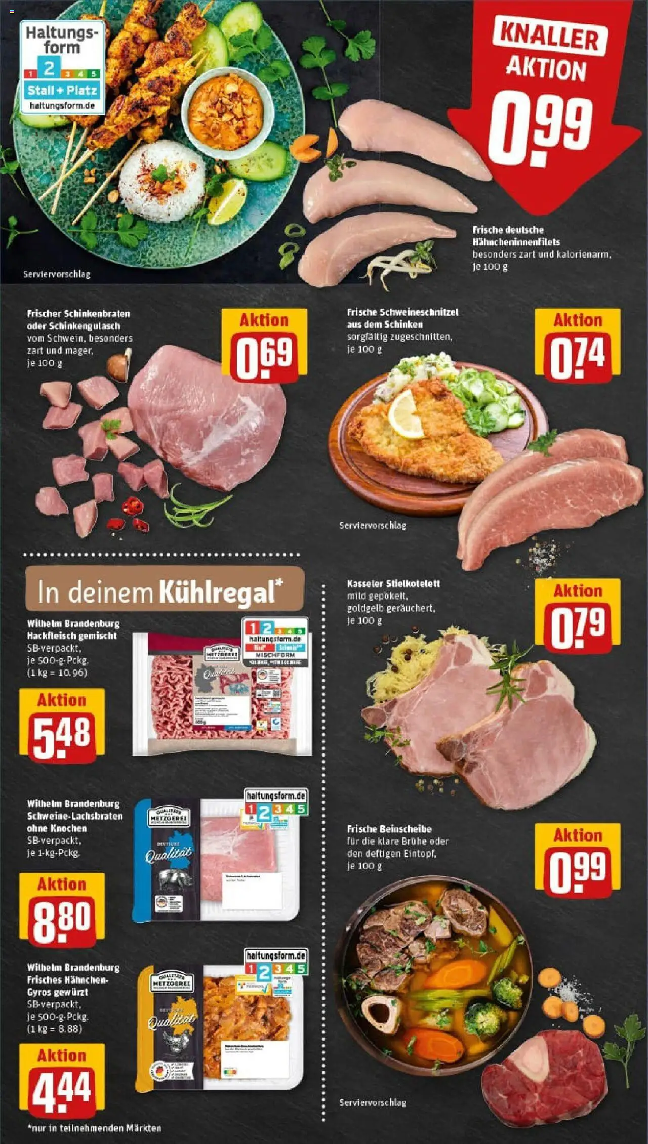 Rewe prospekt Wuppertal	 – gültig ab 13.10.2025 | Seite: 6 | Produkte: Hahnchen, Schnitzel, Gyros, Hackfleisch