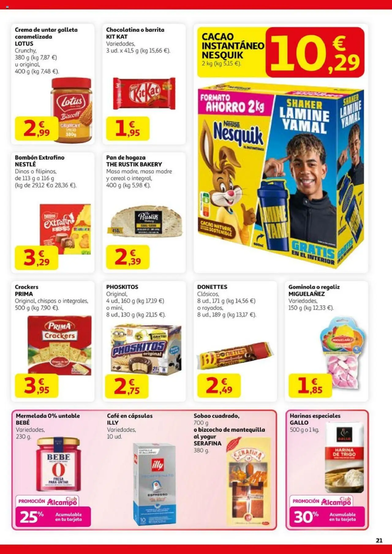 Alcampo - HG catalan  │ válido desde el 11.09.2025 | Página: 21 | Productos: Yogur, Crema, Συσκευή ροής, Φρυγανιές σικάλεως
