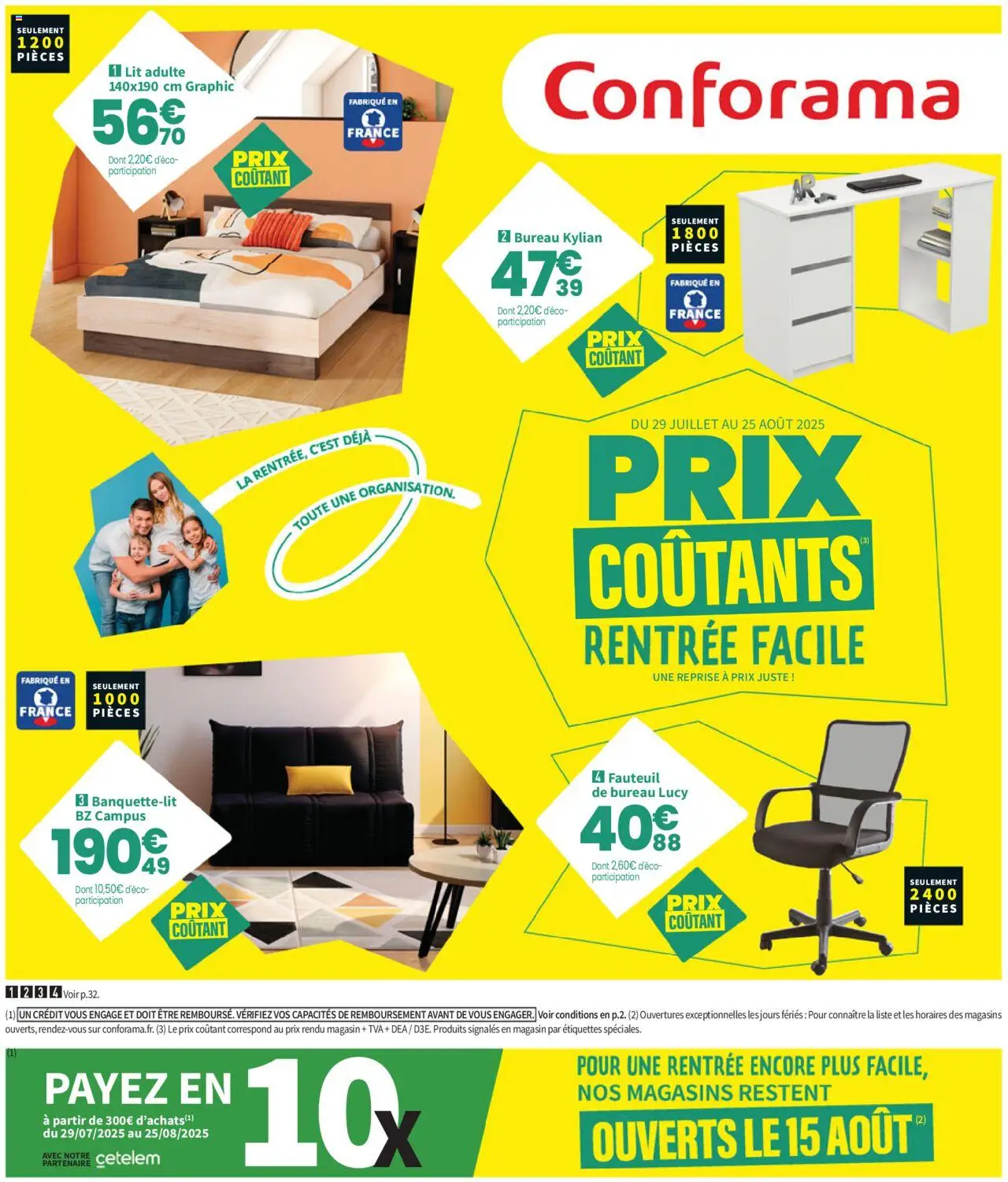  | Page: 1 | Produits: Bureau, Lit, Fauteuil