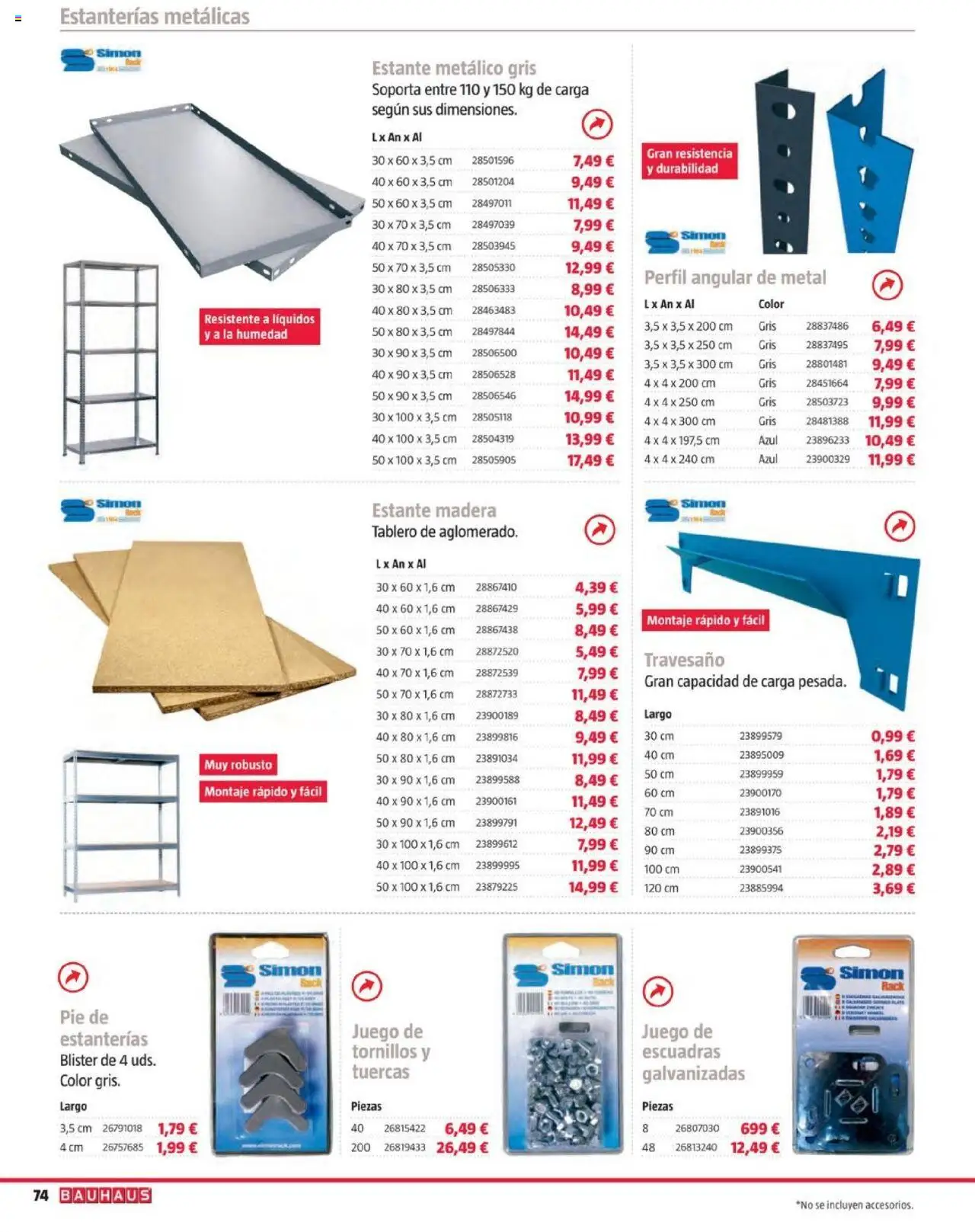 Bauhaus folleto │ válido desde el 05.08.2025 | Página: 74 | Productos: Estante