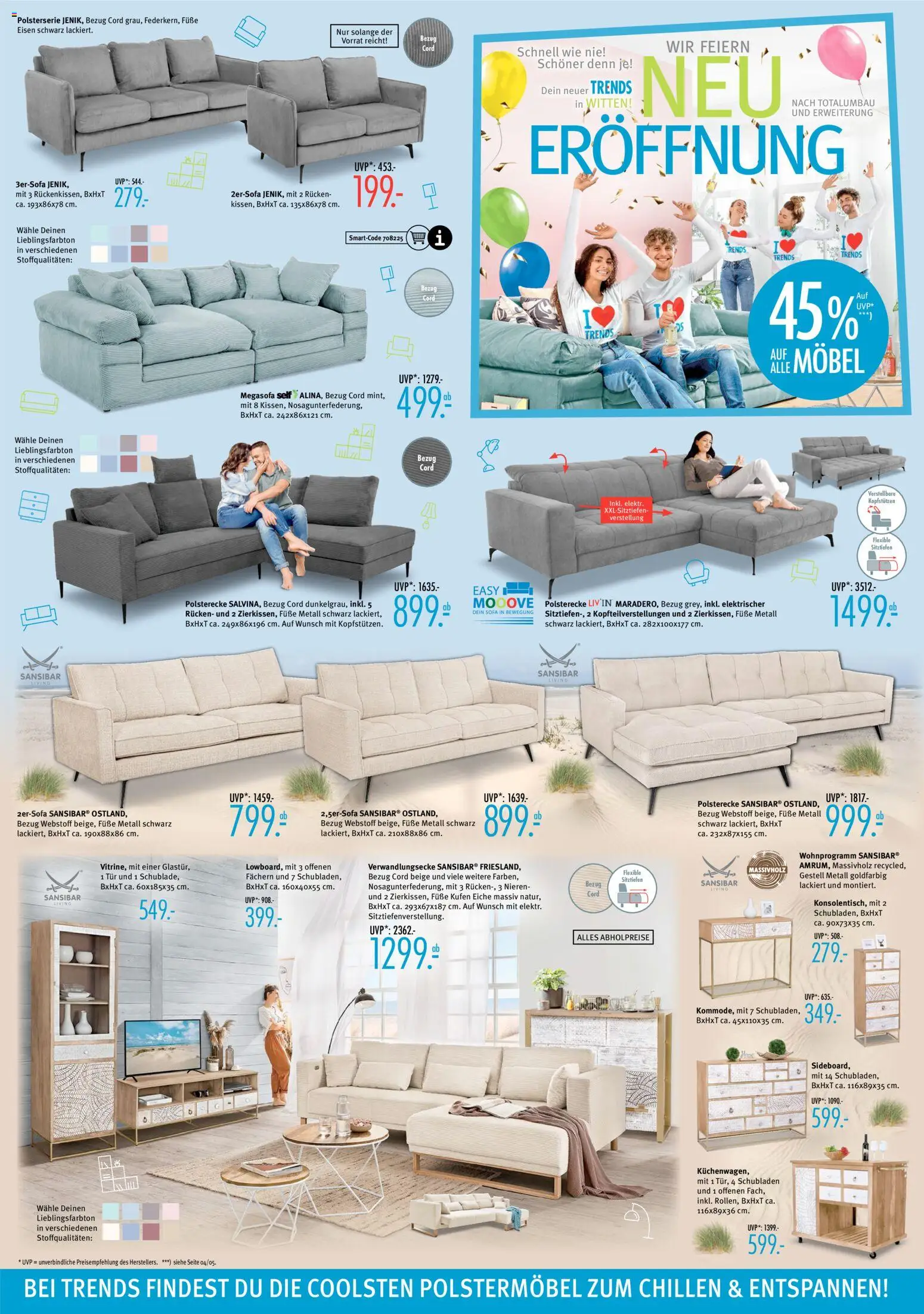 Trends Prospekt 	 – gültig ab 28.11.2025 | Seite: 2 | Produkte: Sofa, Tür