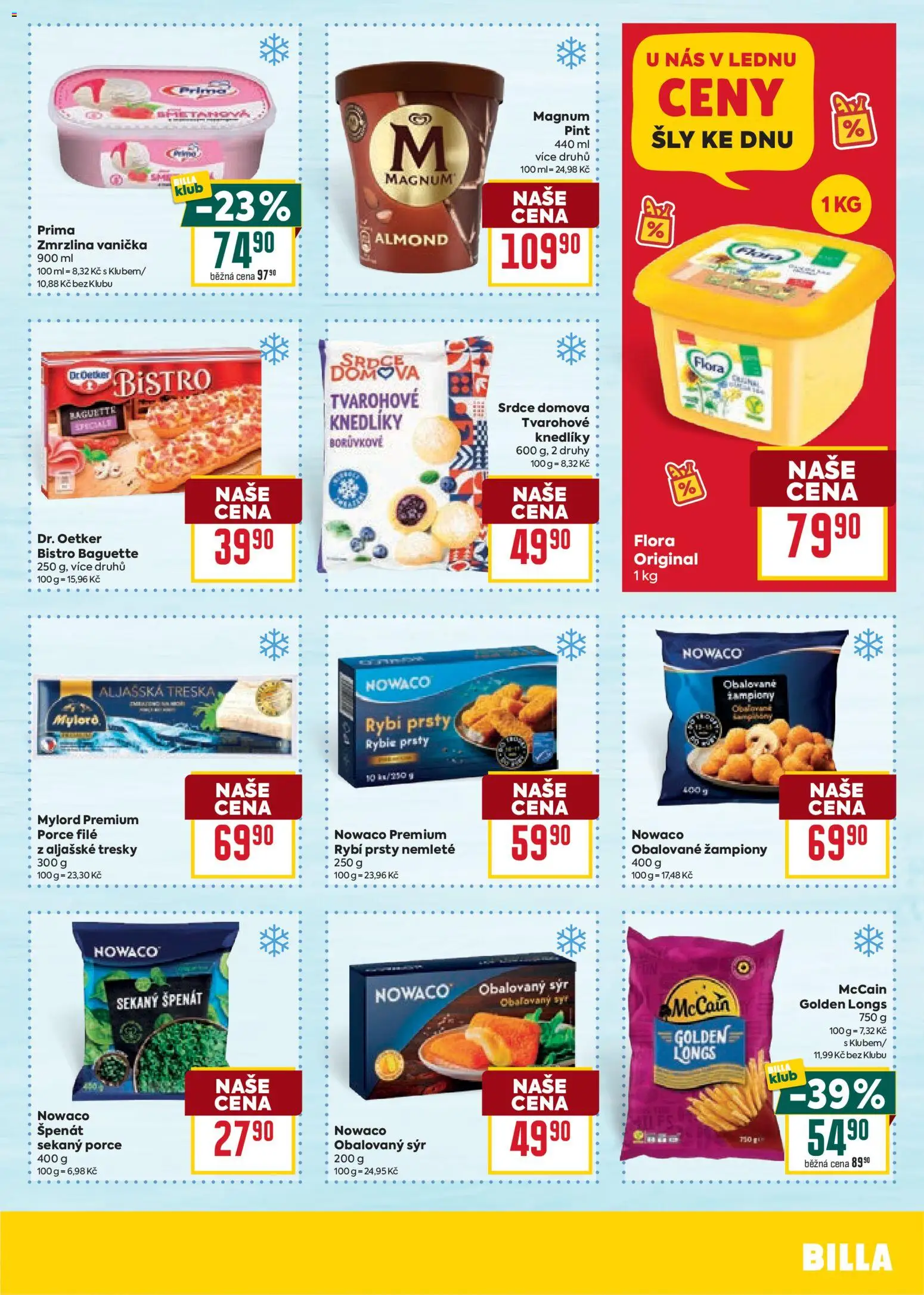 Billa Velký leták od 14.01.2026 | Strana: 23 | Produkty: Žampiony, Sýr, Špenát, File