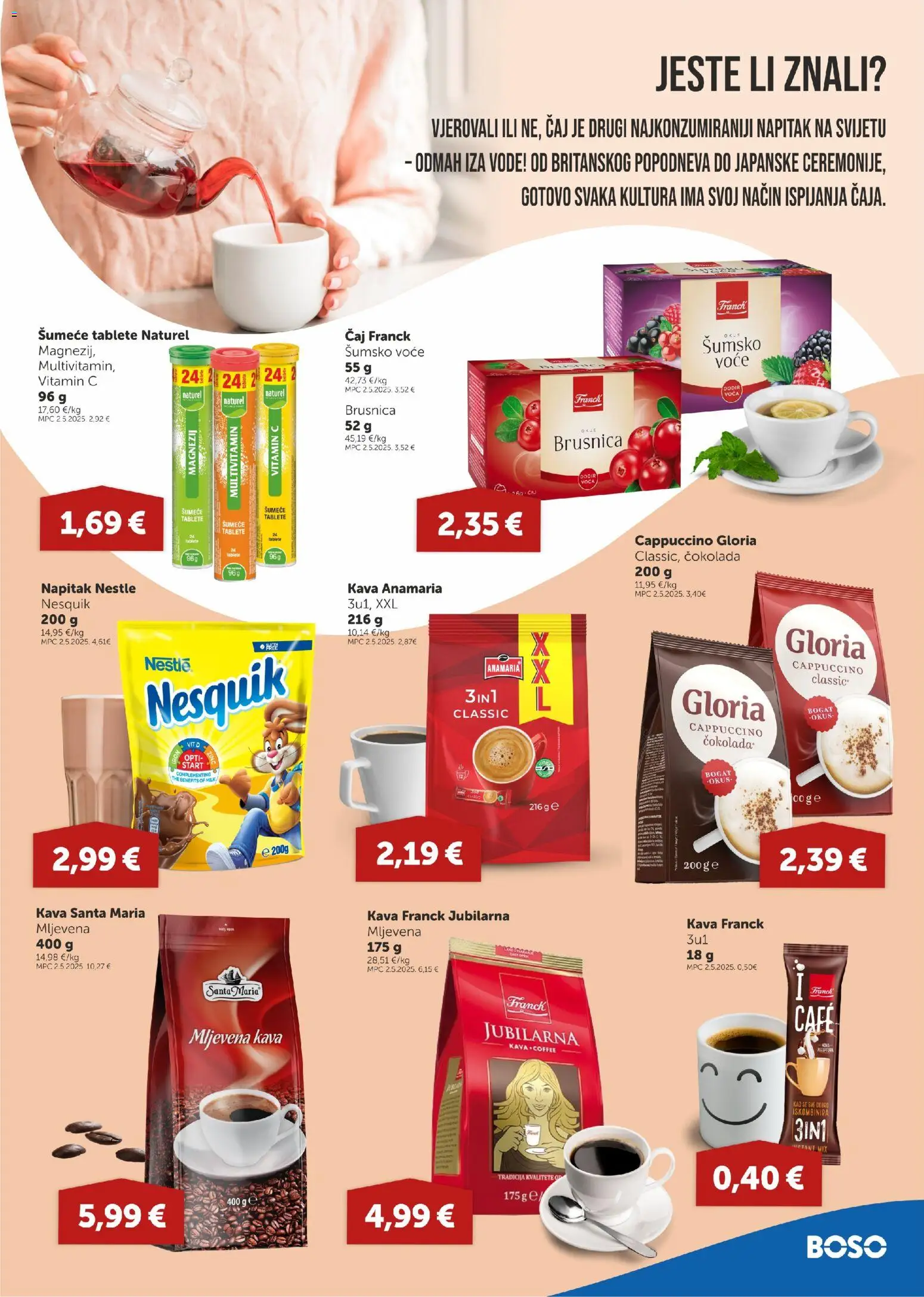 Boso katalog | vrijedi od 23.10.2025 | Stranica: 11 | Proizvodi: Šumsko voće, Čaj, Voće, Šumeće tablete